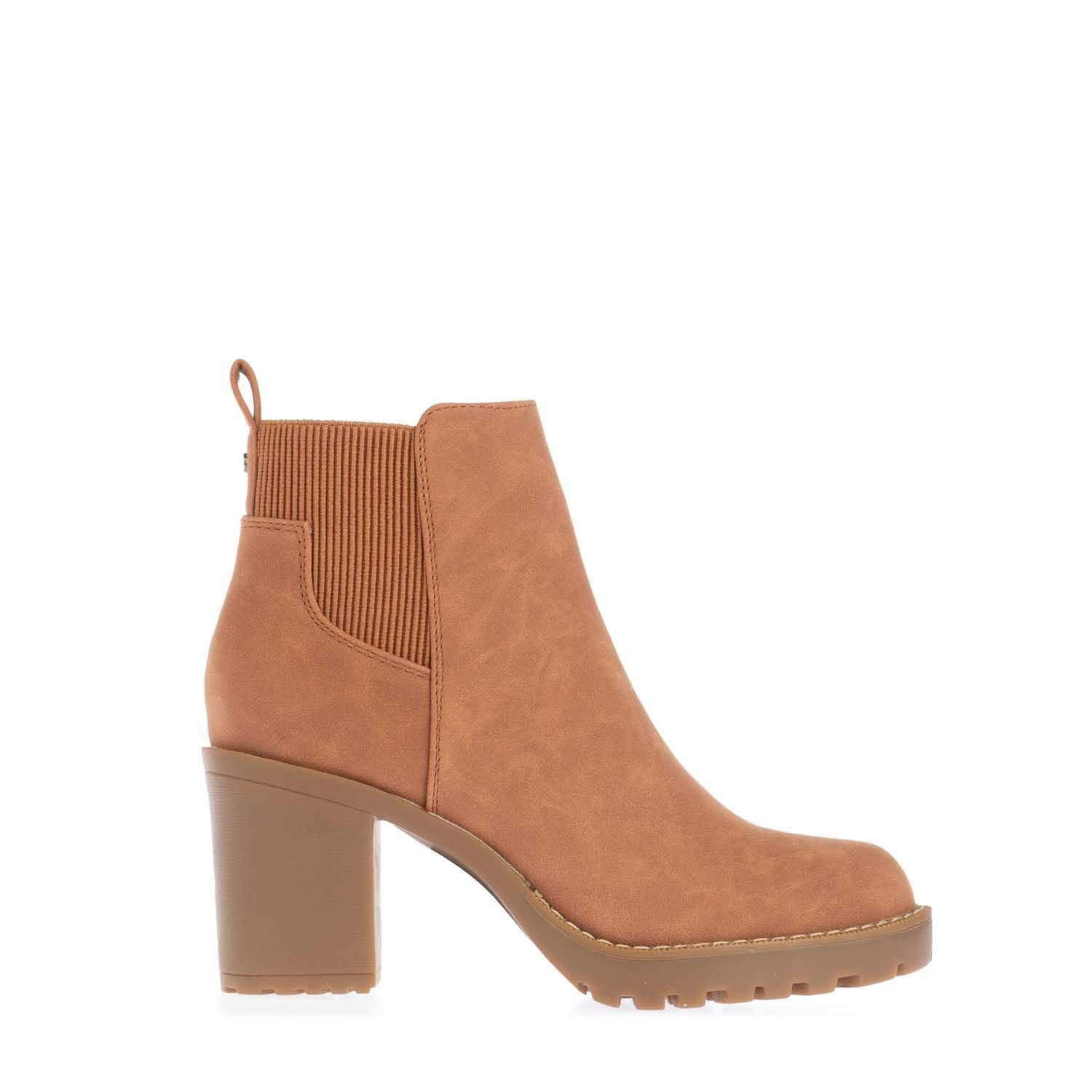 Cognac - Only - Barbara Heeled Chelsea Boots - 1