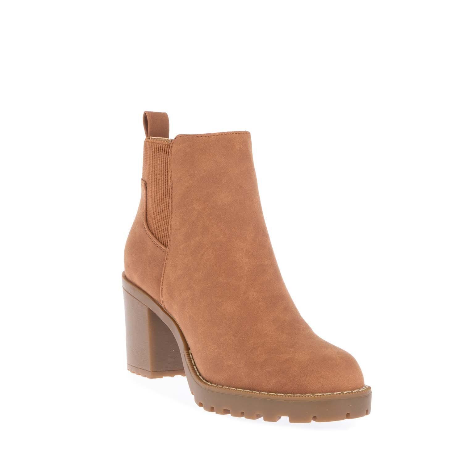 Cognac - Only - Barbara Heeled Chelsea Boots - 2