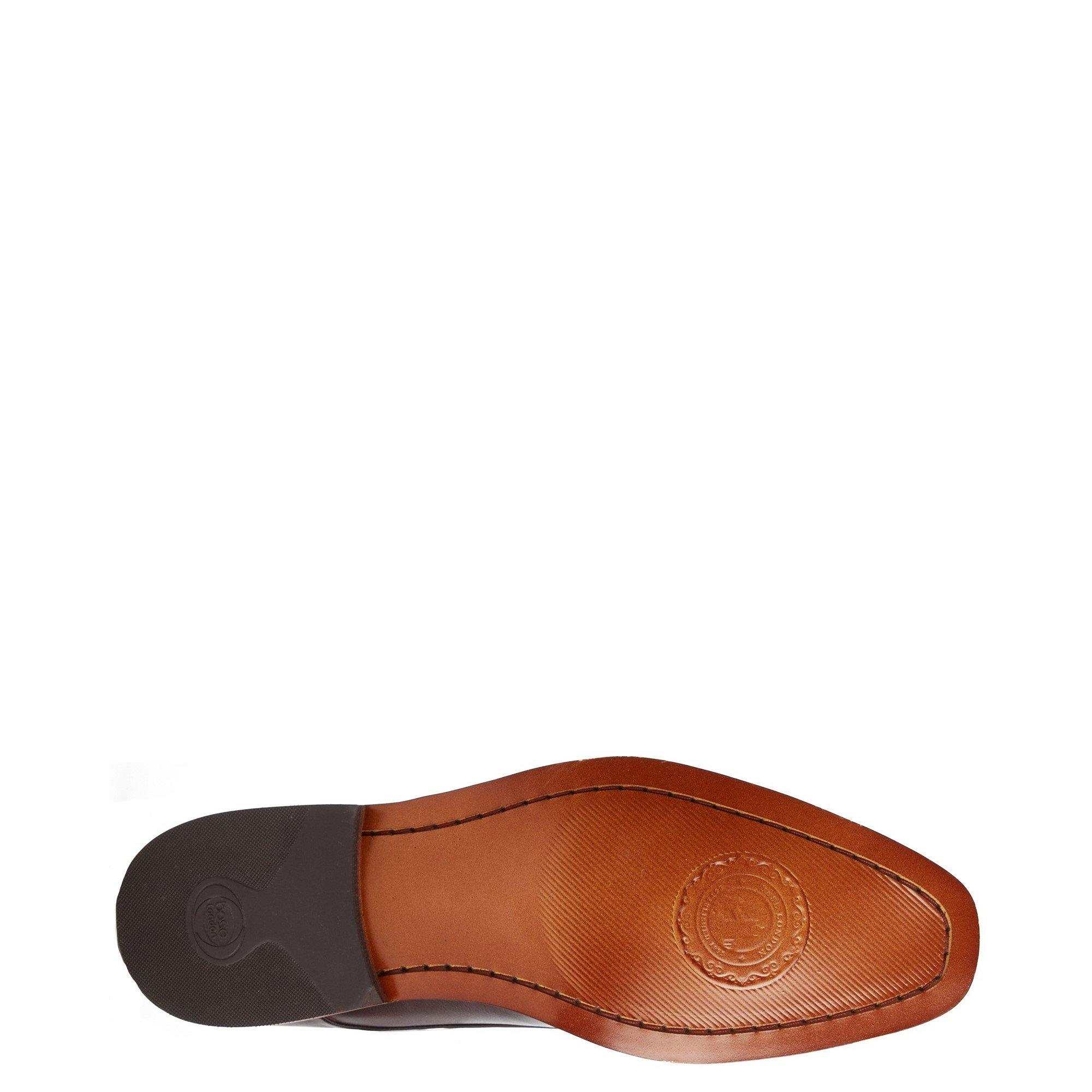 Brown - Base London - Marley Plain Toe Derby Shoe - 4