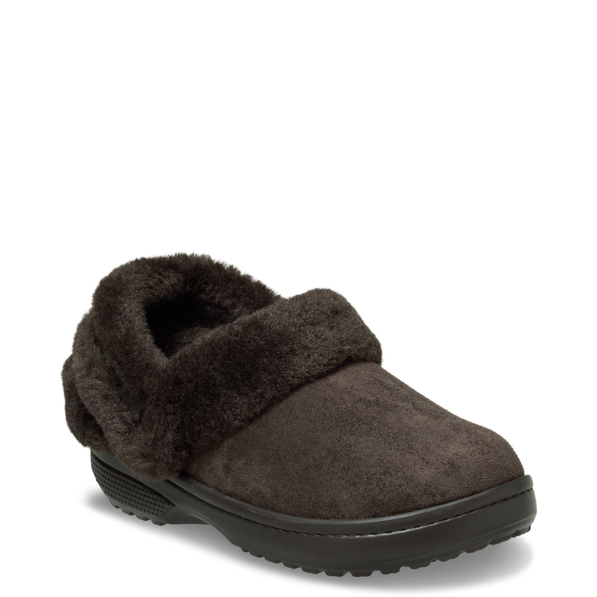 Dark Brown - Crocs - Unfurgettable Vegan Suede Clog - 2