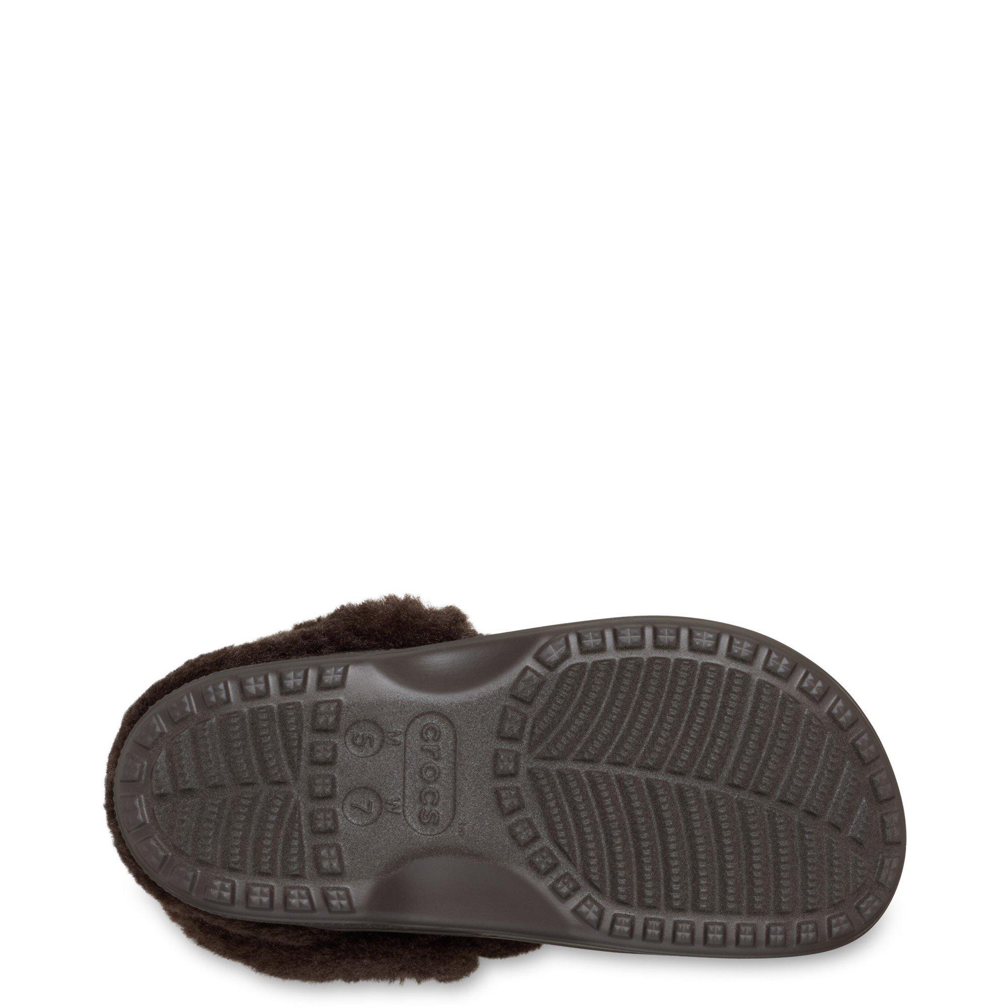 Dark Brown - Crocs - Unfurgettable Vegan Suede Clog - 5
