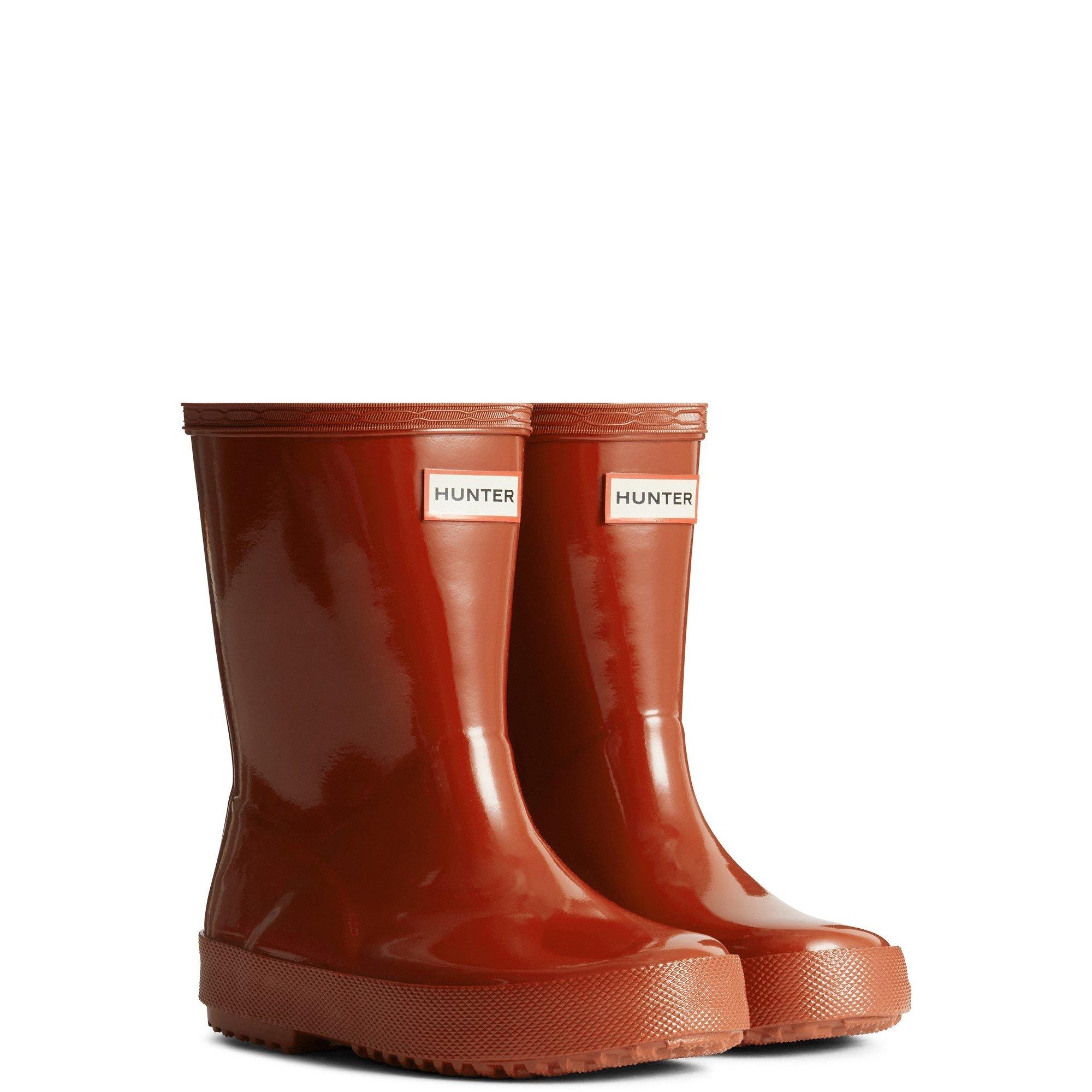 Red - Hunter - Kids First (Gloss) Wellington - 1