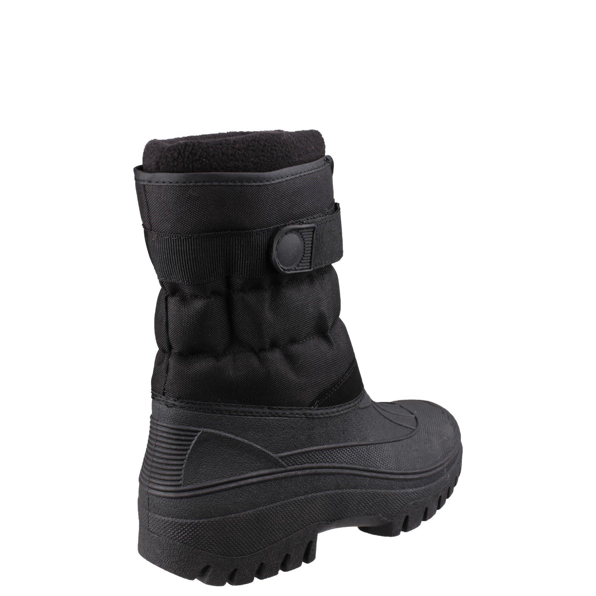 Black - Cotswold - Chase Touch Fastening and Zip up Winter Boot - 3