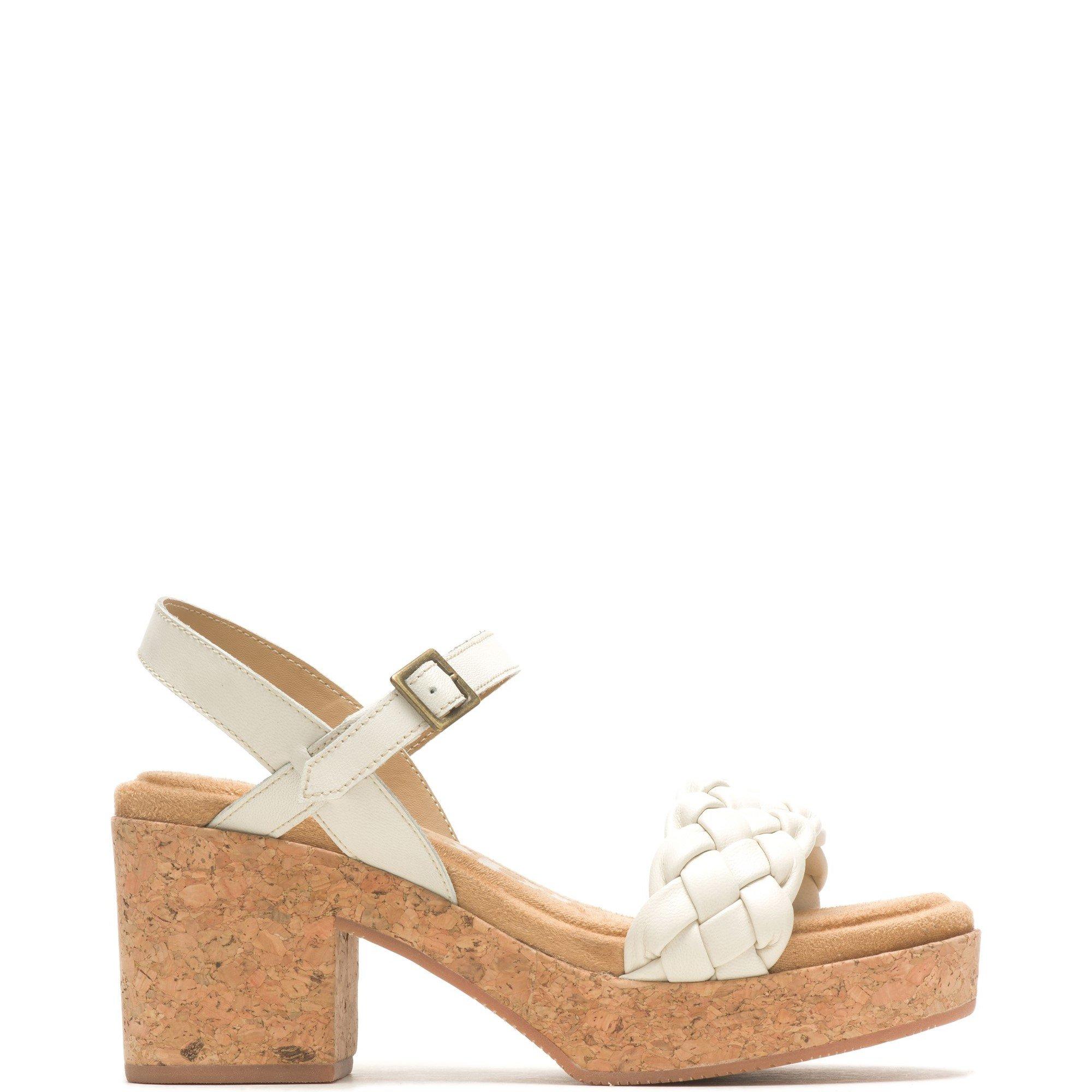 White - Hush Puppies - Poppy Quarter Strap Sandal - 1