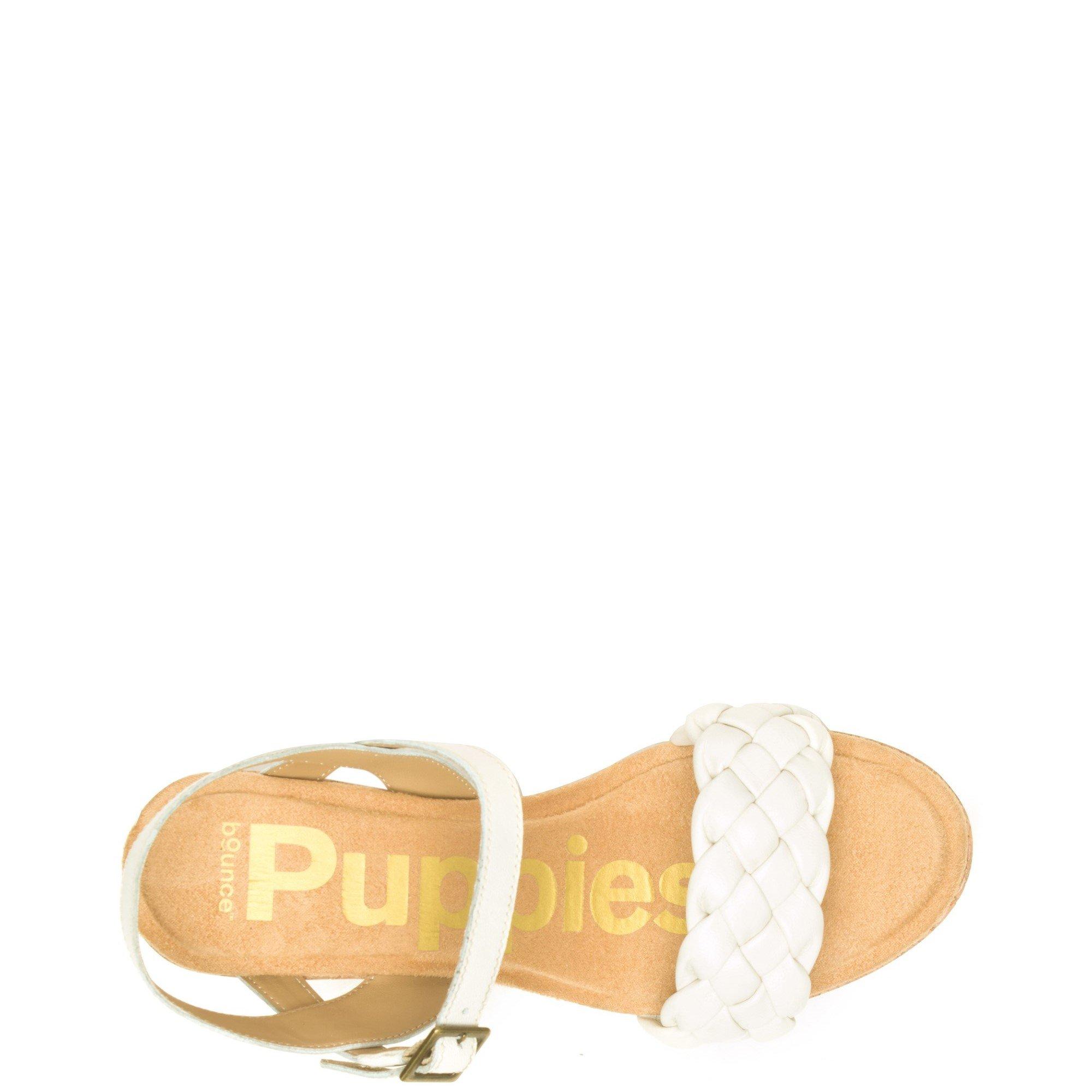 White - Hush Puppies - Poppy Quarter Strap Sandal - 4