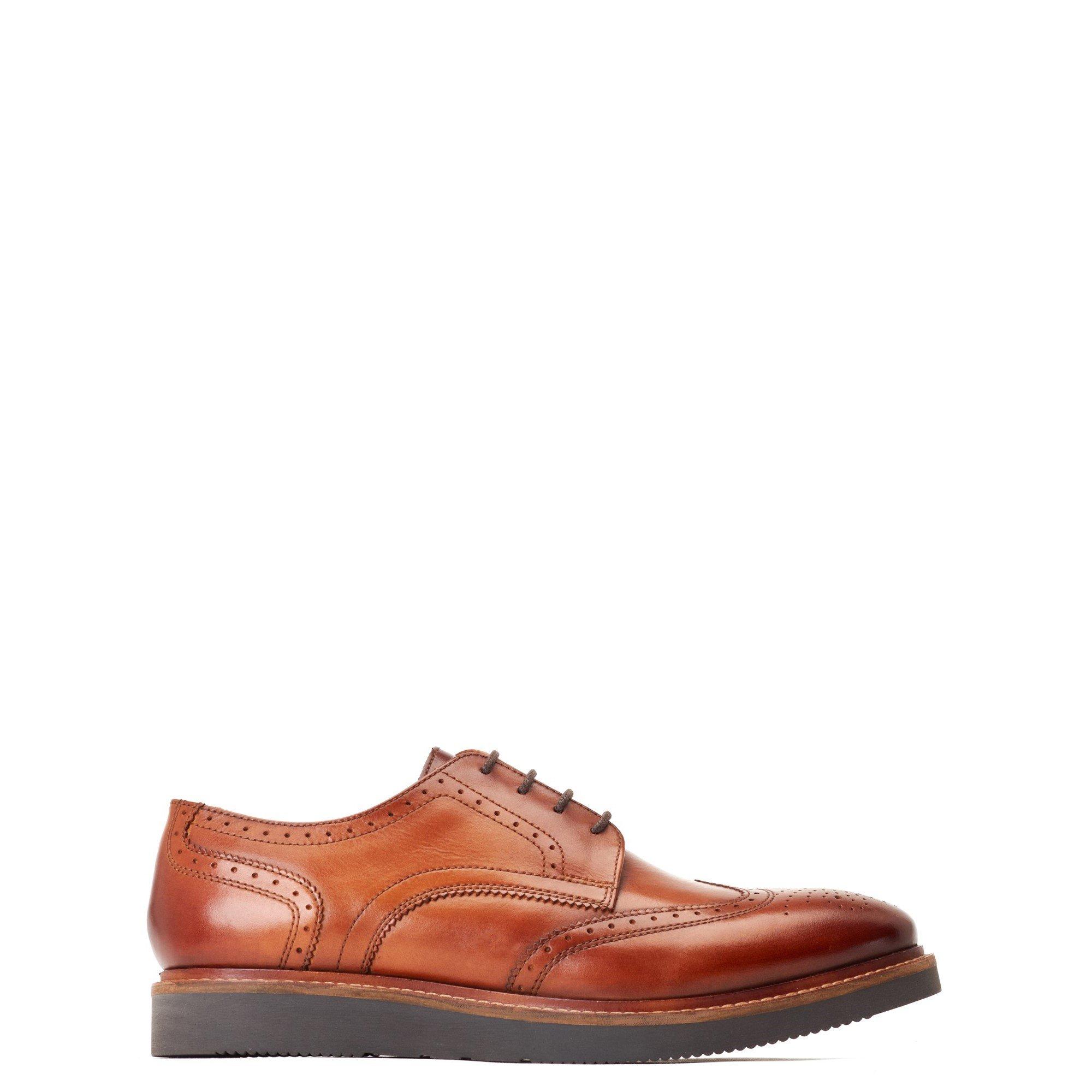 Tan - Base London - Joe Brogue Shoe - 1
