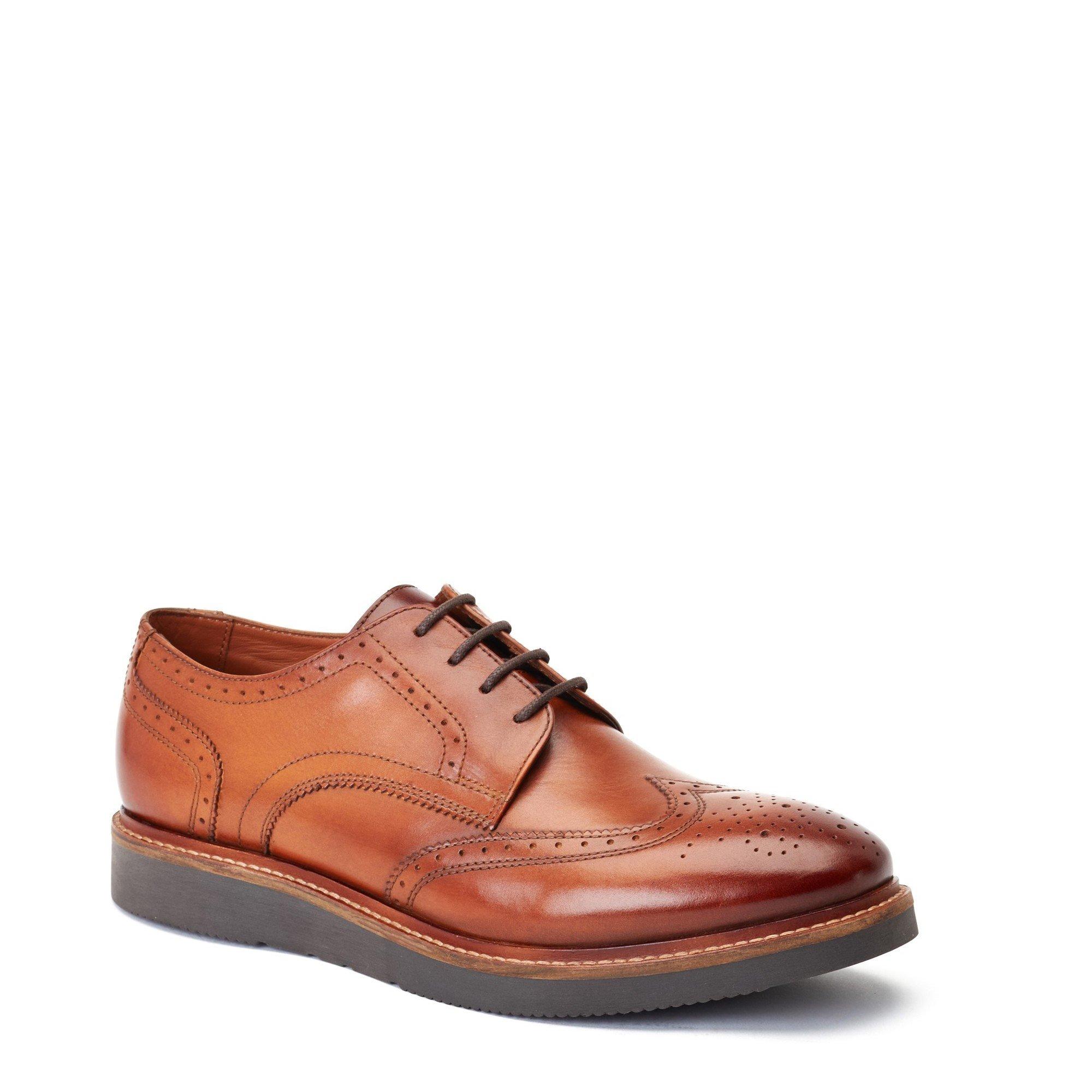 Tan - Base London - Joe Brogue Shoe - 2