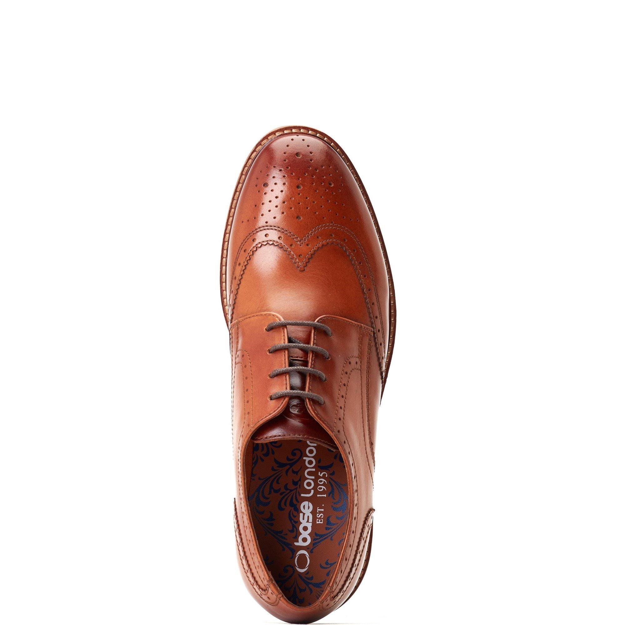 Tan - Base London - Joe Brogue Shoe - 4