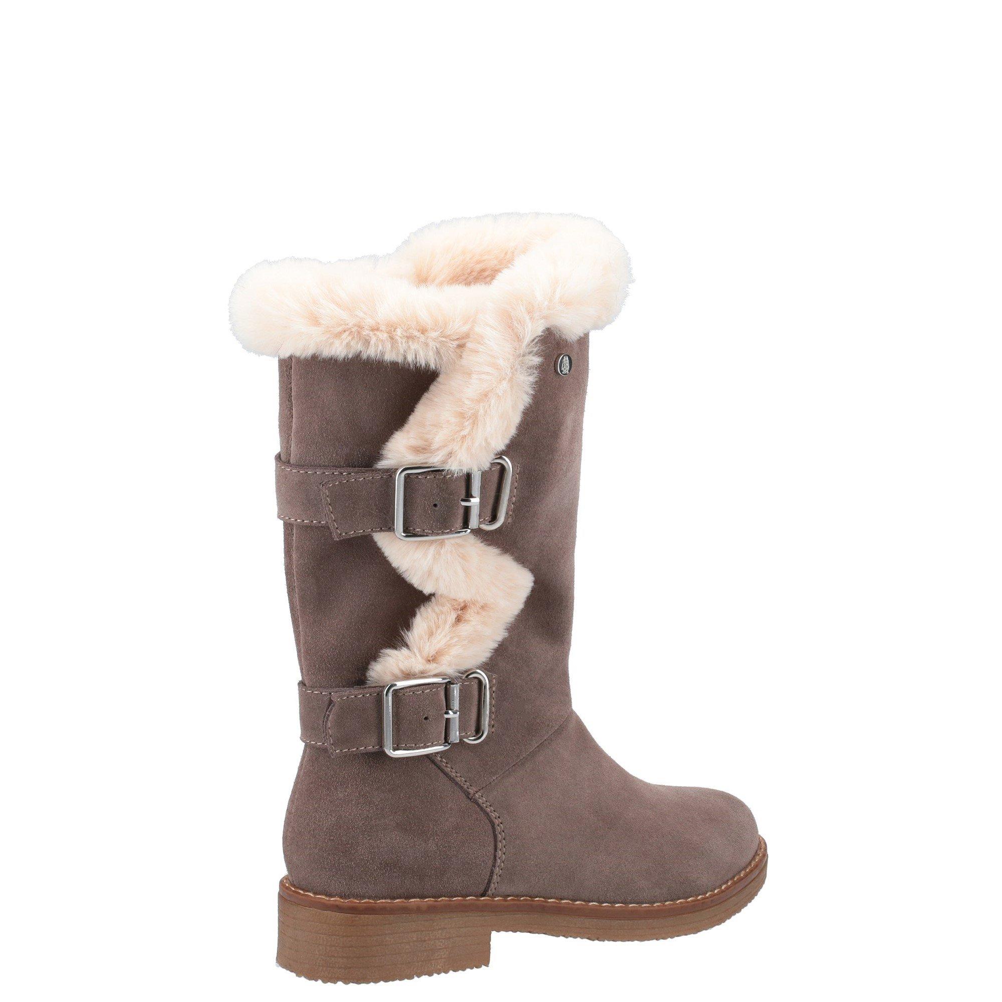 Grey - Hush Puppies - Megan Ladies Mid Boots - 3