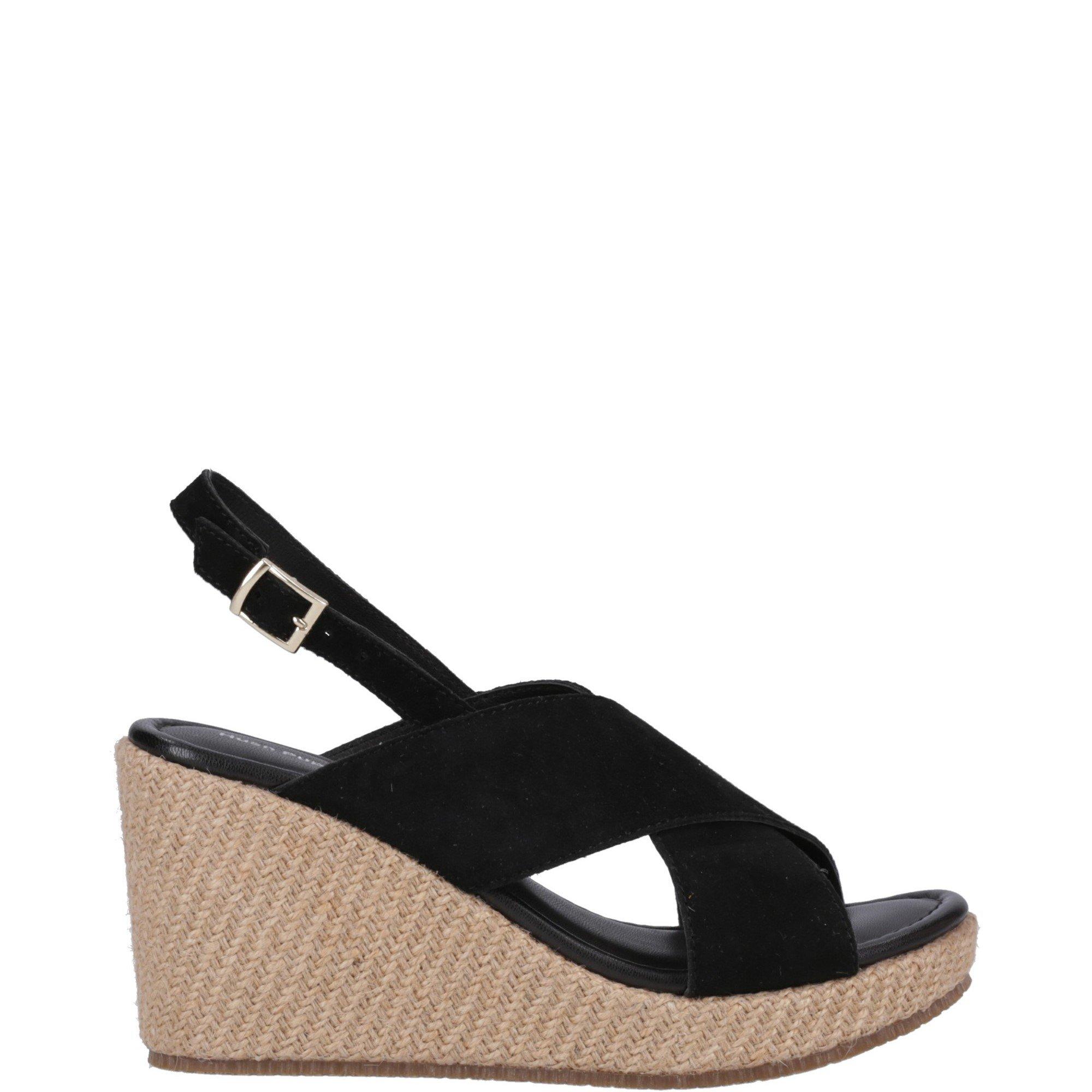 Black - Hush Puppies - Perrie Wedge Sandal - 1