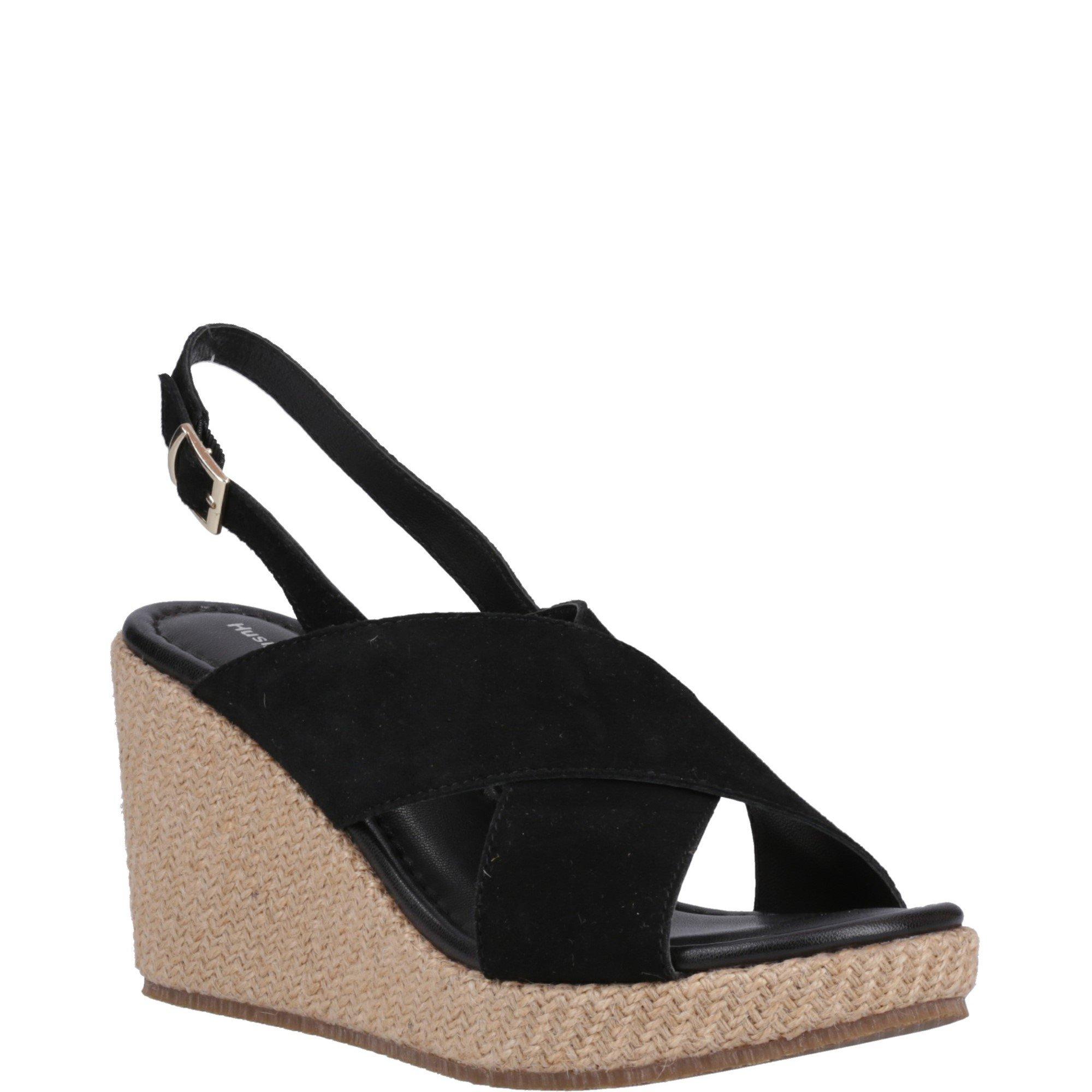 Black - Hush Puppies - Perrie Wedge Sandal - 2