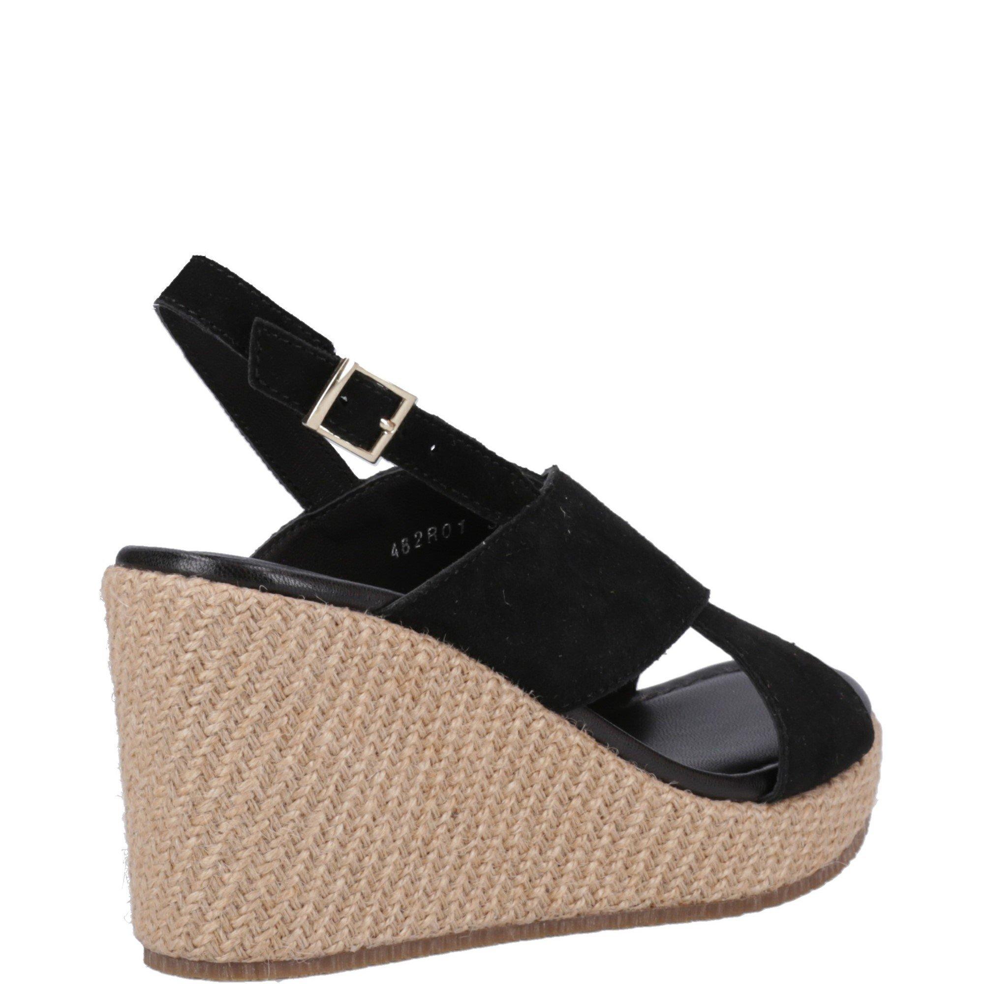 Black - Hush Puppies - Perrie Wedge Sandal - 3