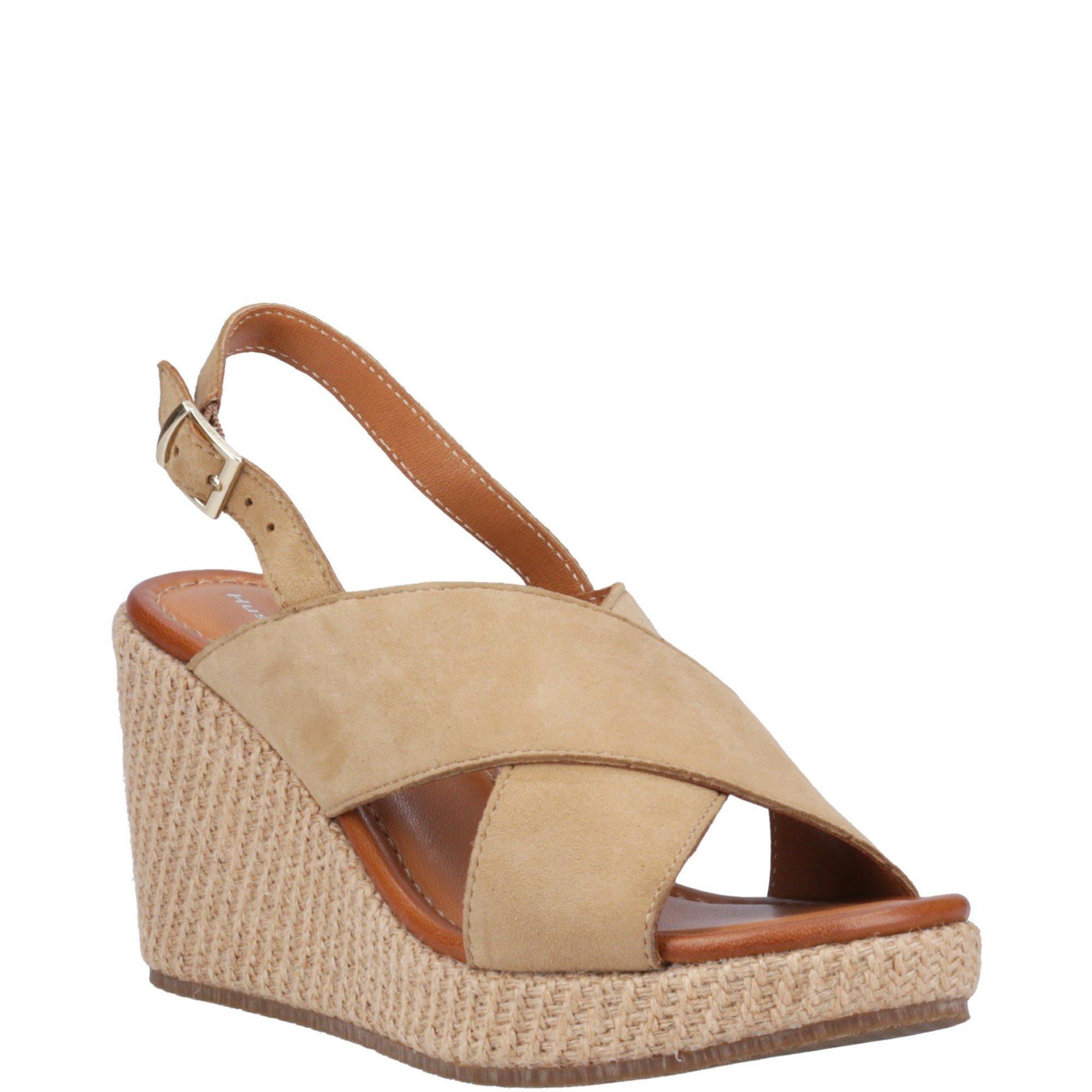 Taupe - Hush Puppies - Perrie Wedge Sandal - 2