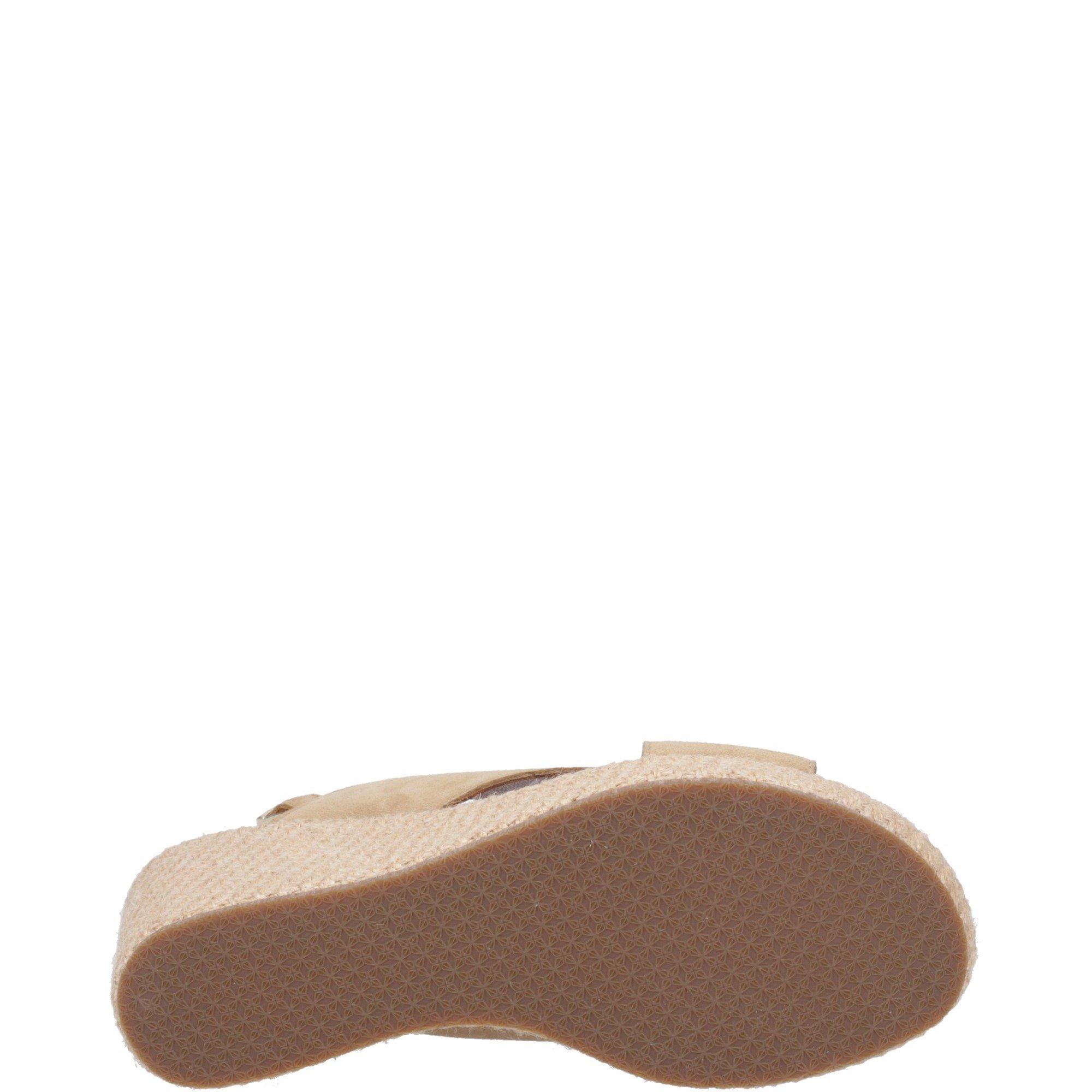 Taupe - Hush Puppies - Perrie Wedge Sandal - 4