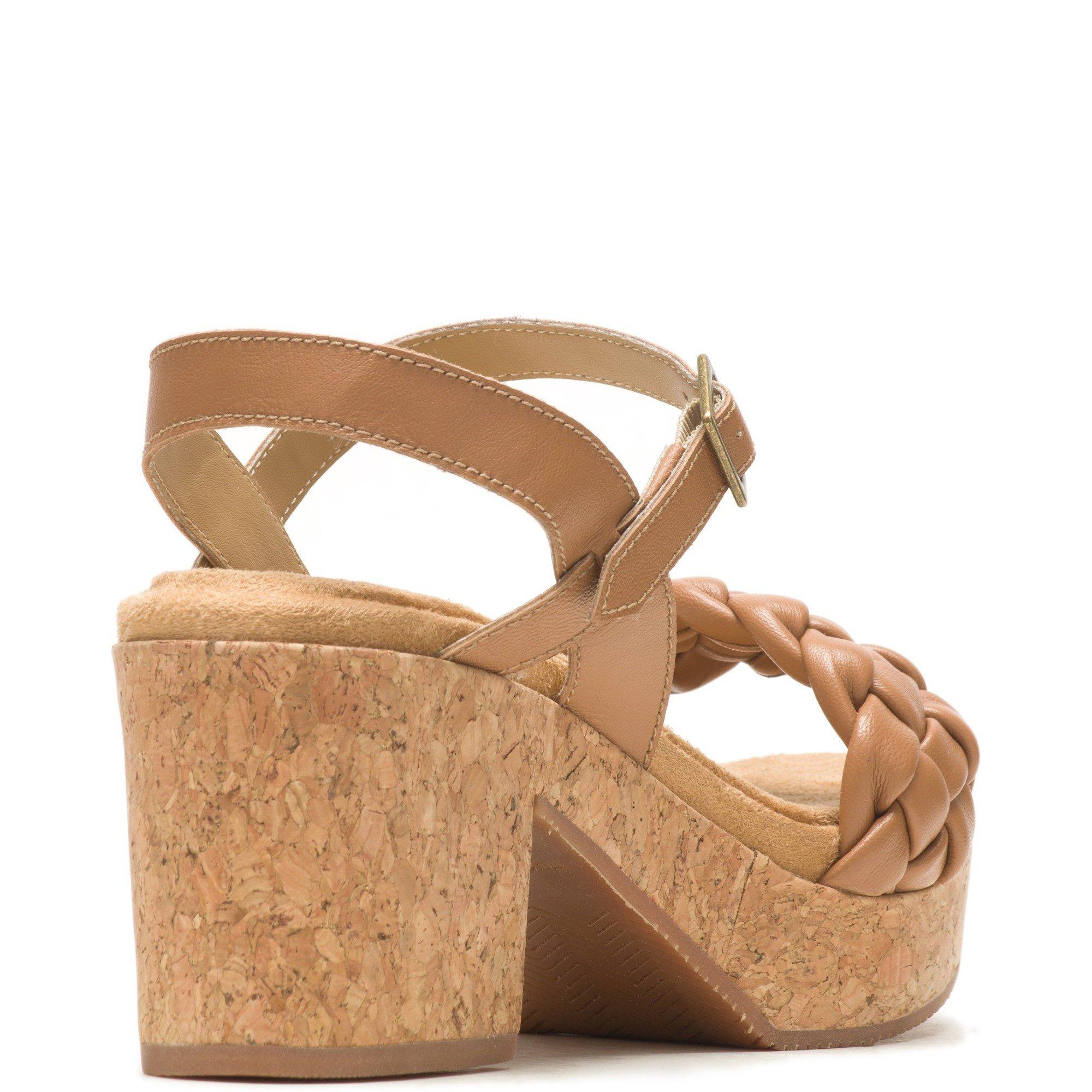 Tan - Hush Puppies - Poppy Quarter Strap Sandal - 3