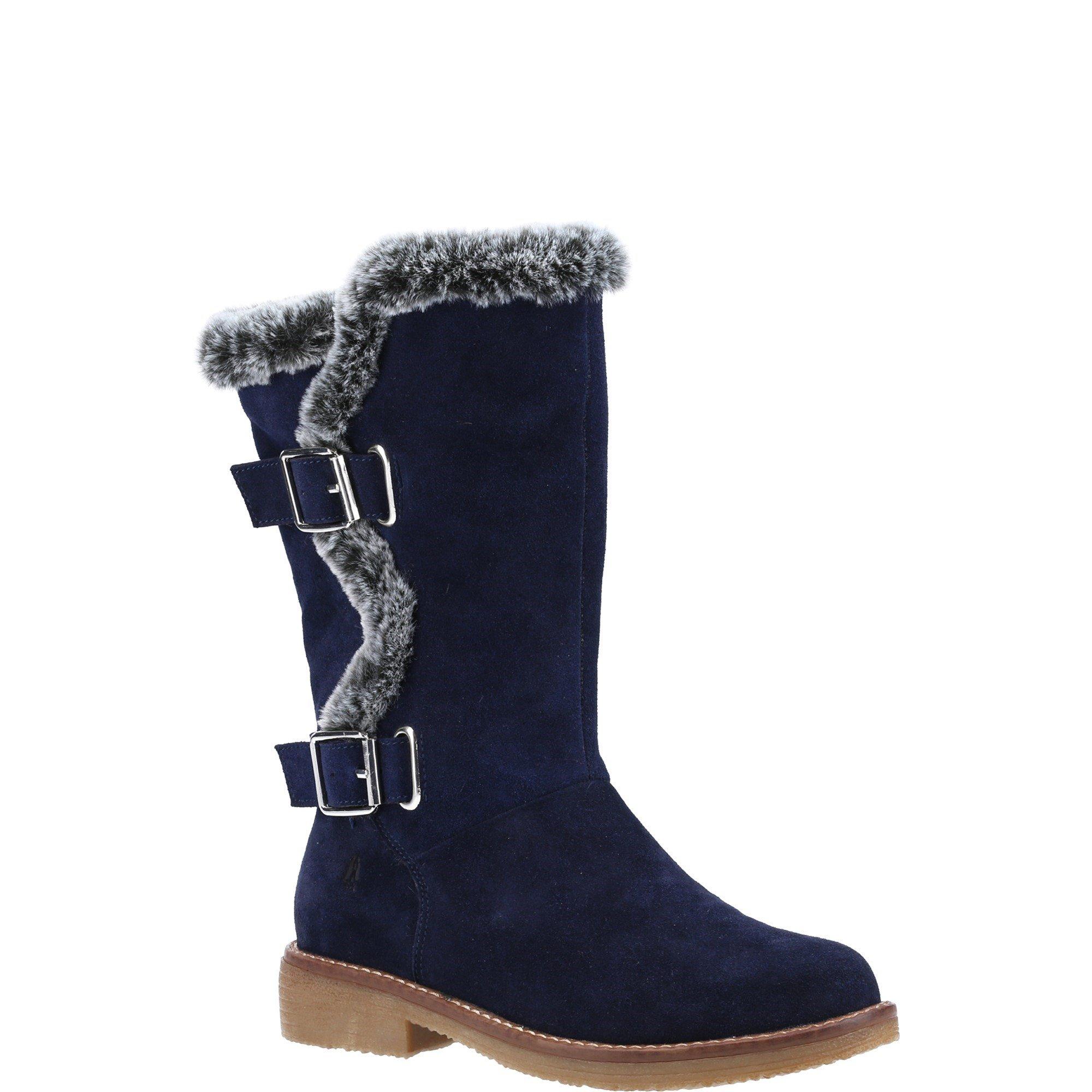 Navy - Hush Puppies - Megan Ladies Mid Boots - 2