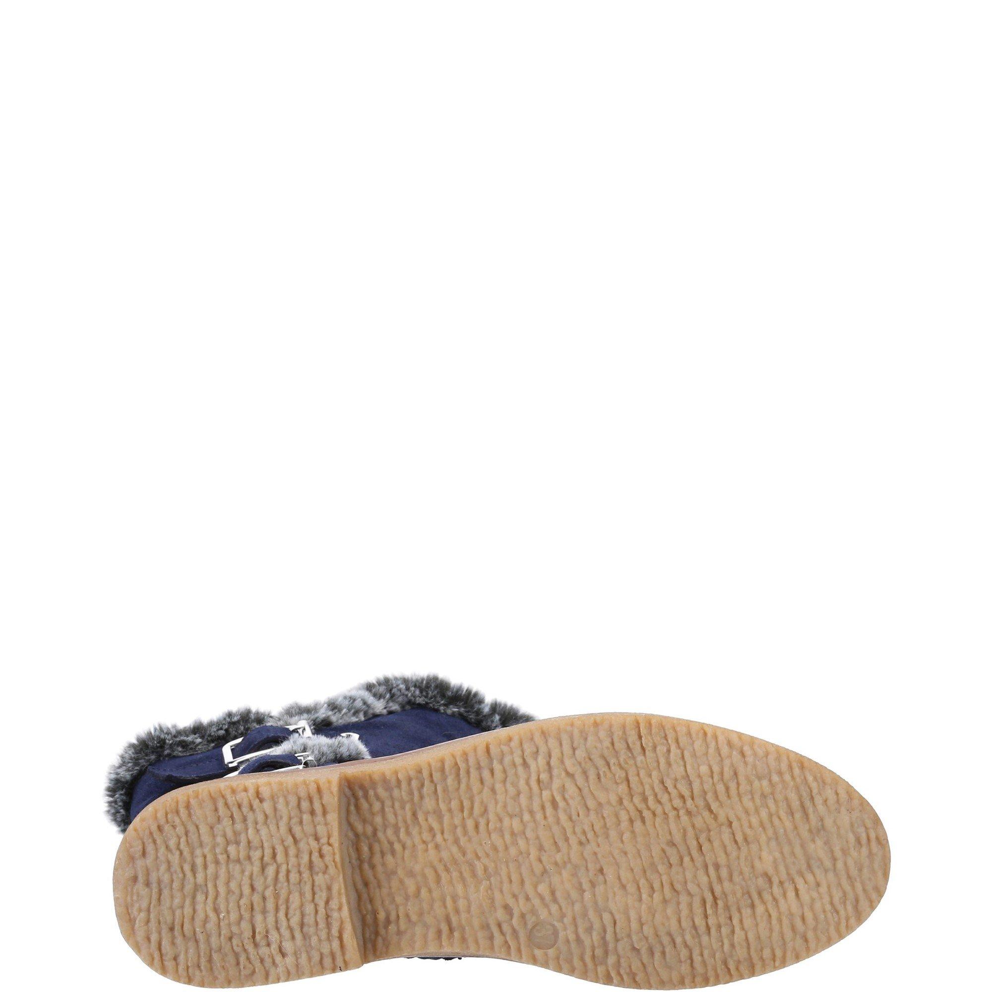 Navy - Hush Puppies - Megan Ladies Mid Boots - 4