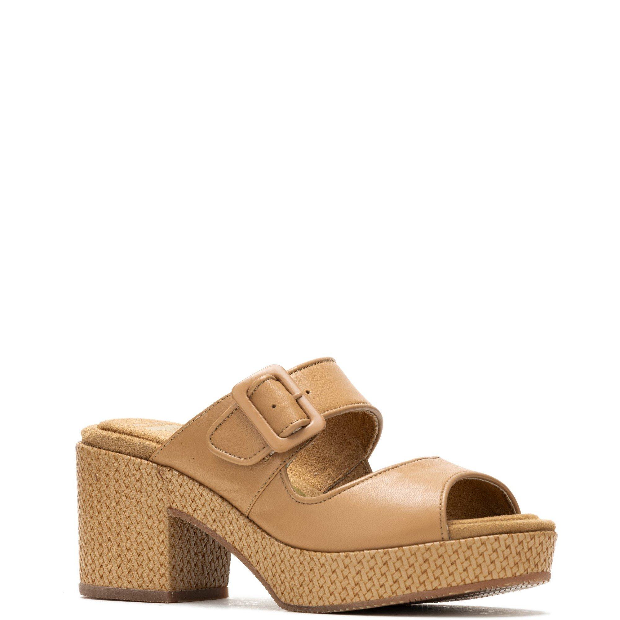 Tan - Hush Puppies - Poppy Buckle Slide - 2