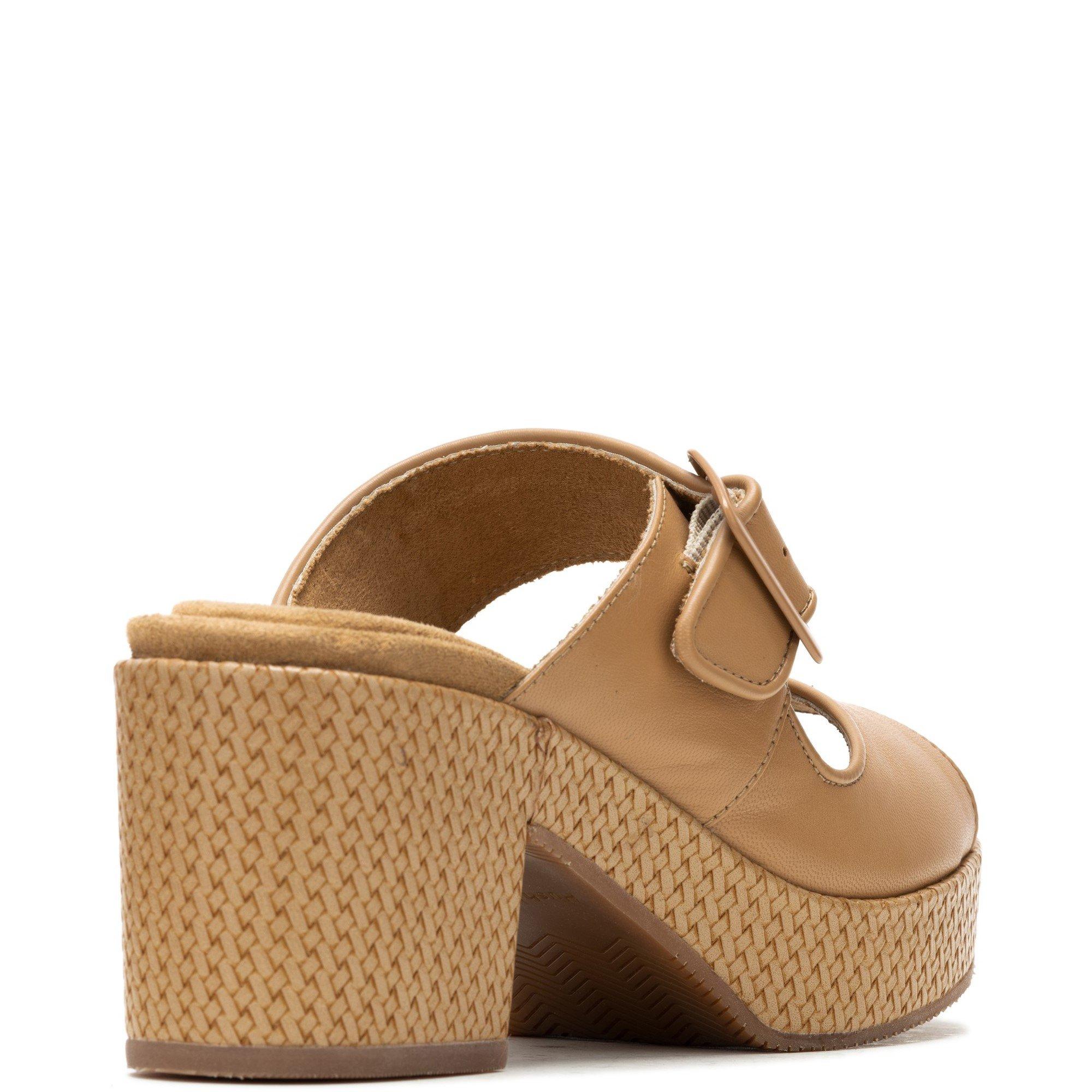 Tan - Hush Puppies - Poppy Buckle Slide - 3