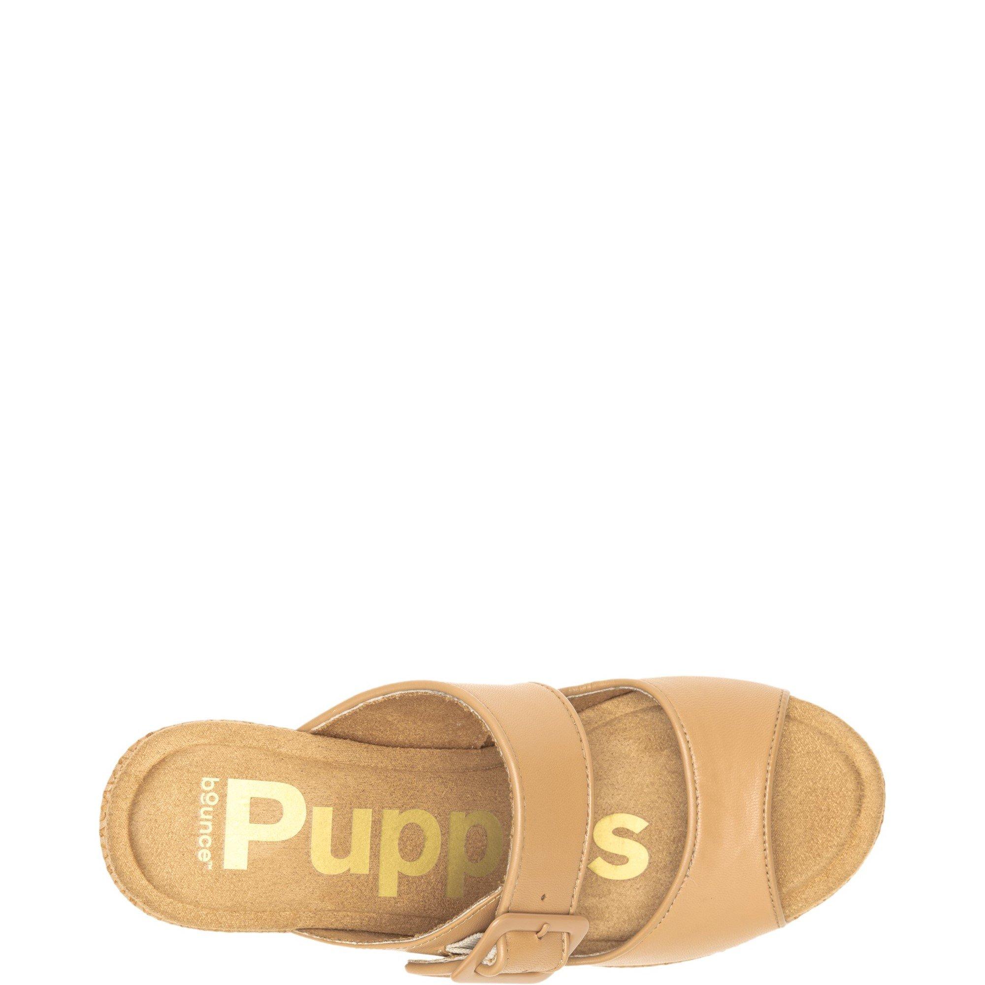 Tan - Hush Puppies - Poppy Buckle Slide - 4