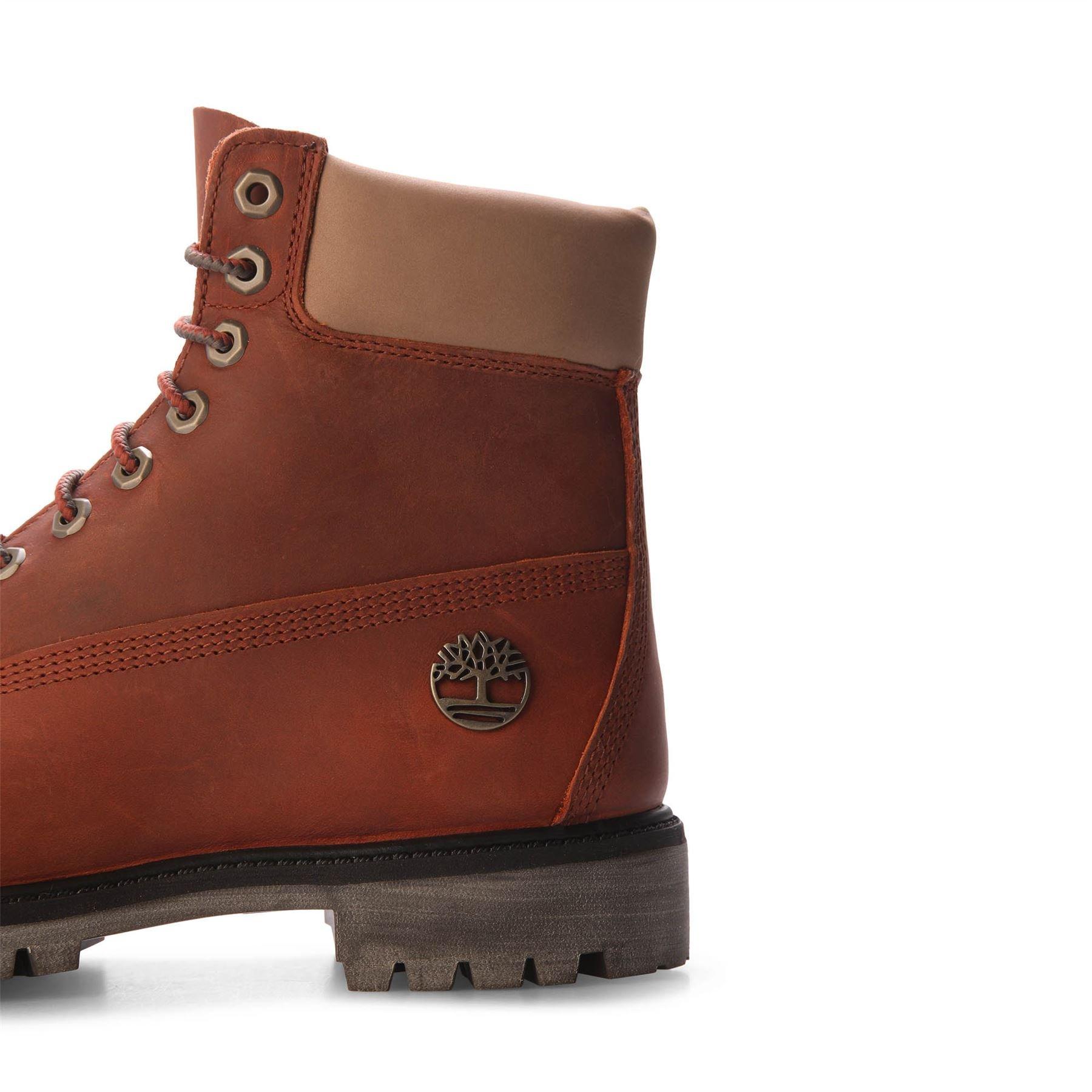 Orange - Timberland - Premium 6 Inch Waterproof Boots - 4