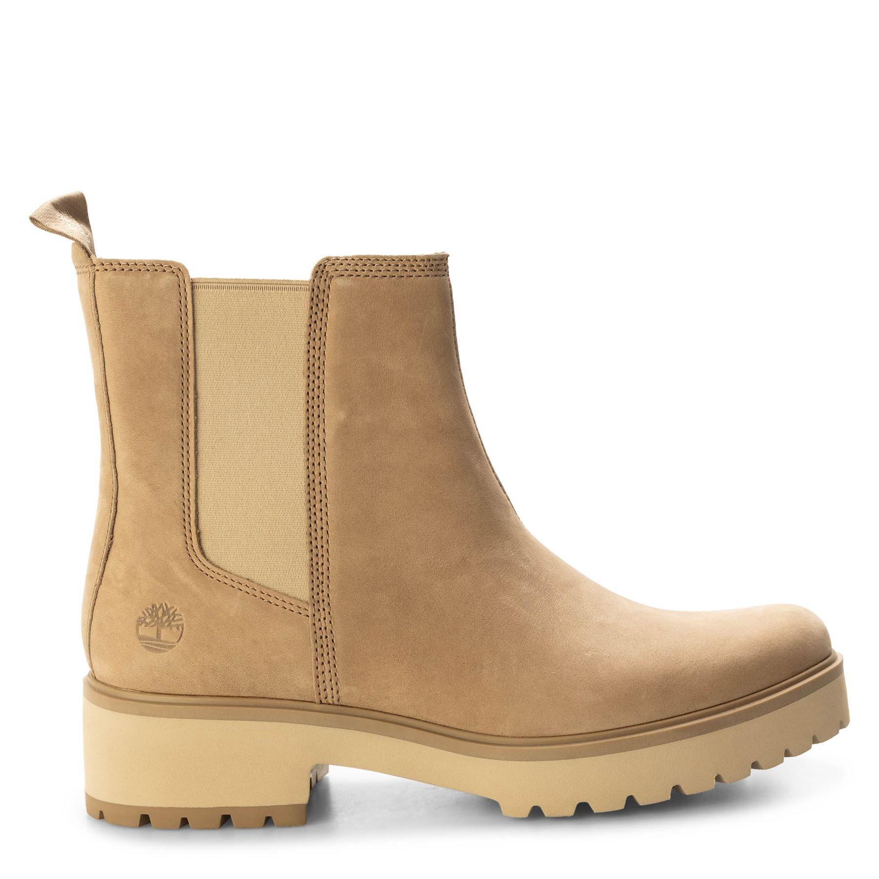 Taupe - Timberland - Carnaby Cool Mid Chelsea Boots - 1