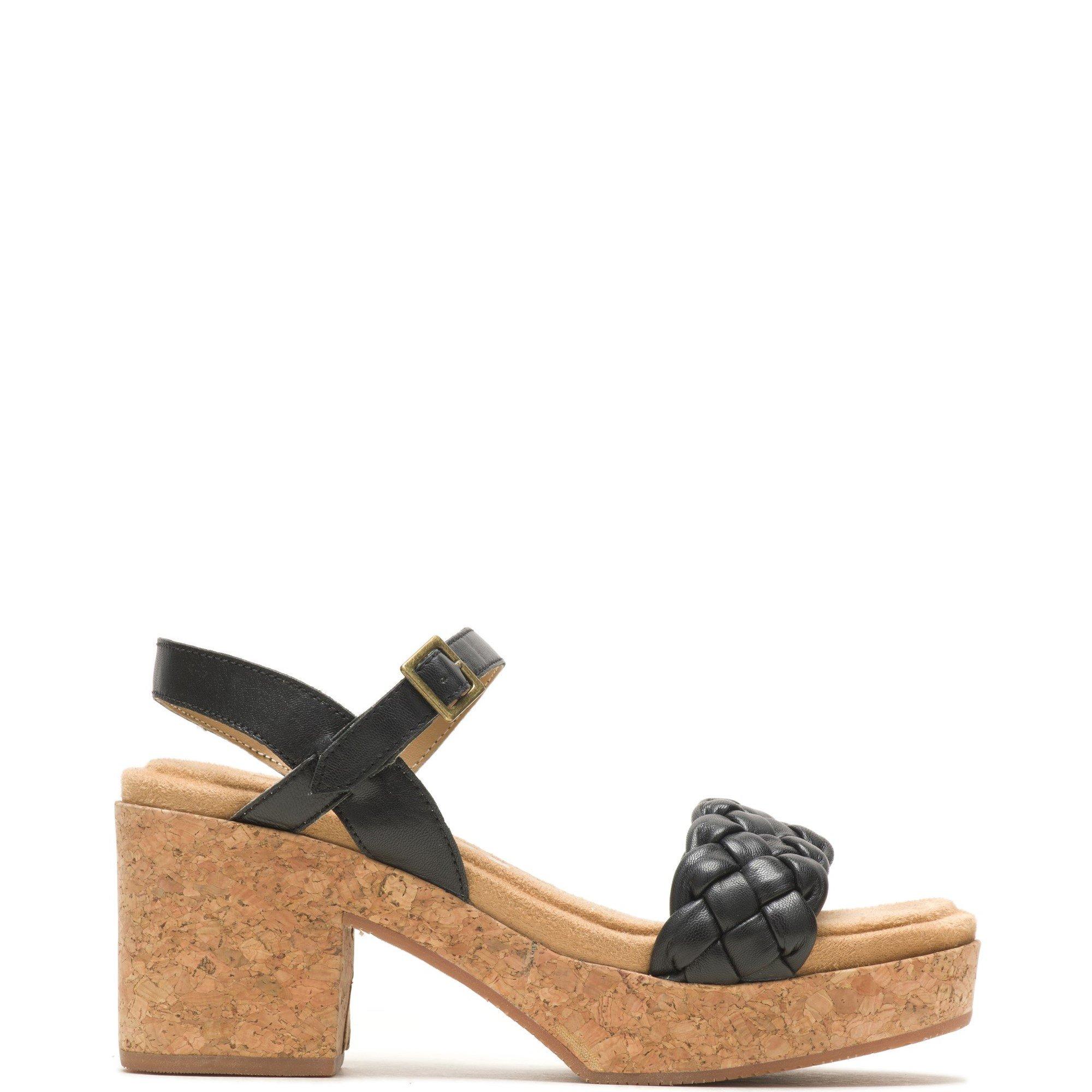 Black - Hush Puppies - Poppy Quarter Strap Sandal - 1