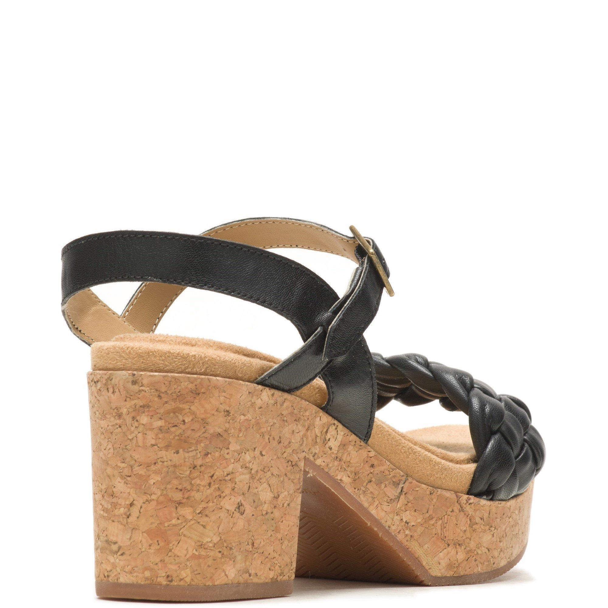 Black - Hush Puppies - Poppy Quarter Strap Sandal - 3