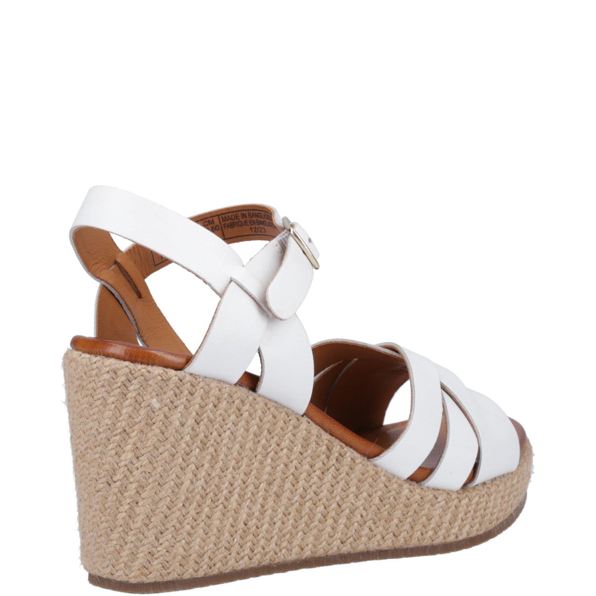 White - Hush Puppies - Phoebe Wedge Sandal - 3