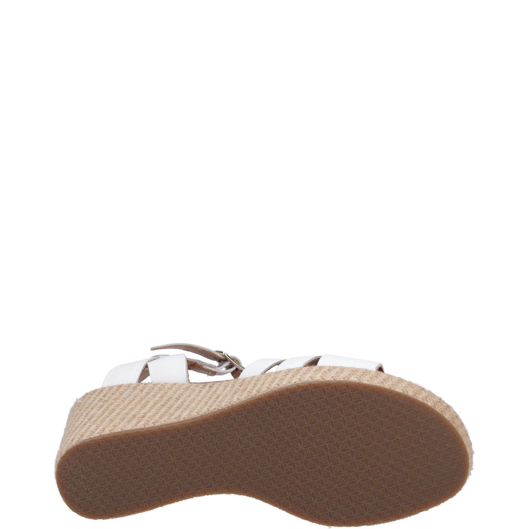 White - Hush Puppies - Phoebe Wedge Sandal - 4