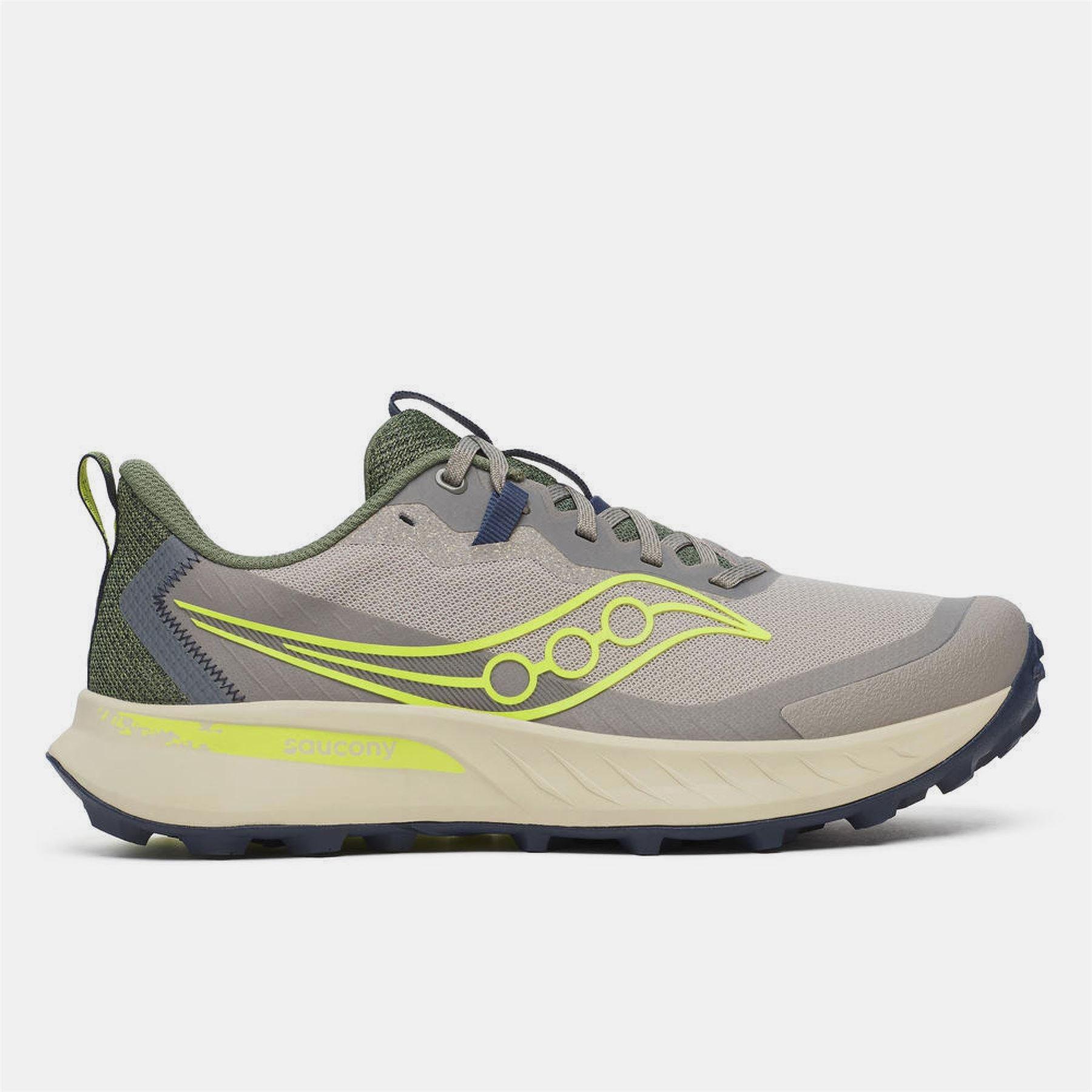 Olive - Saucony - Peregrine 15 Running Shoe - 1