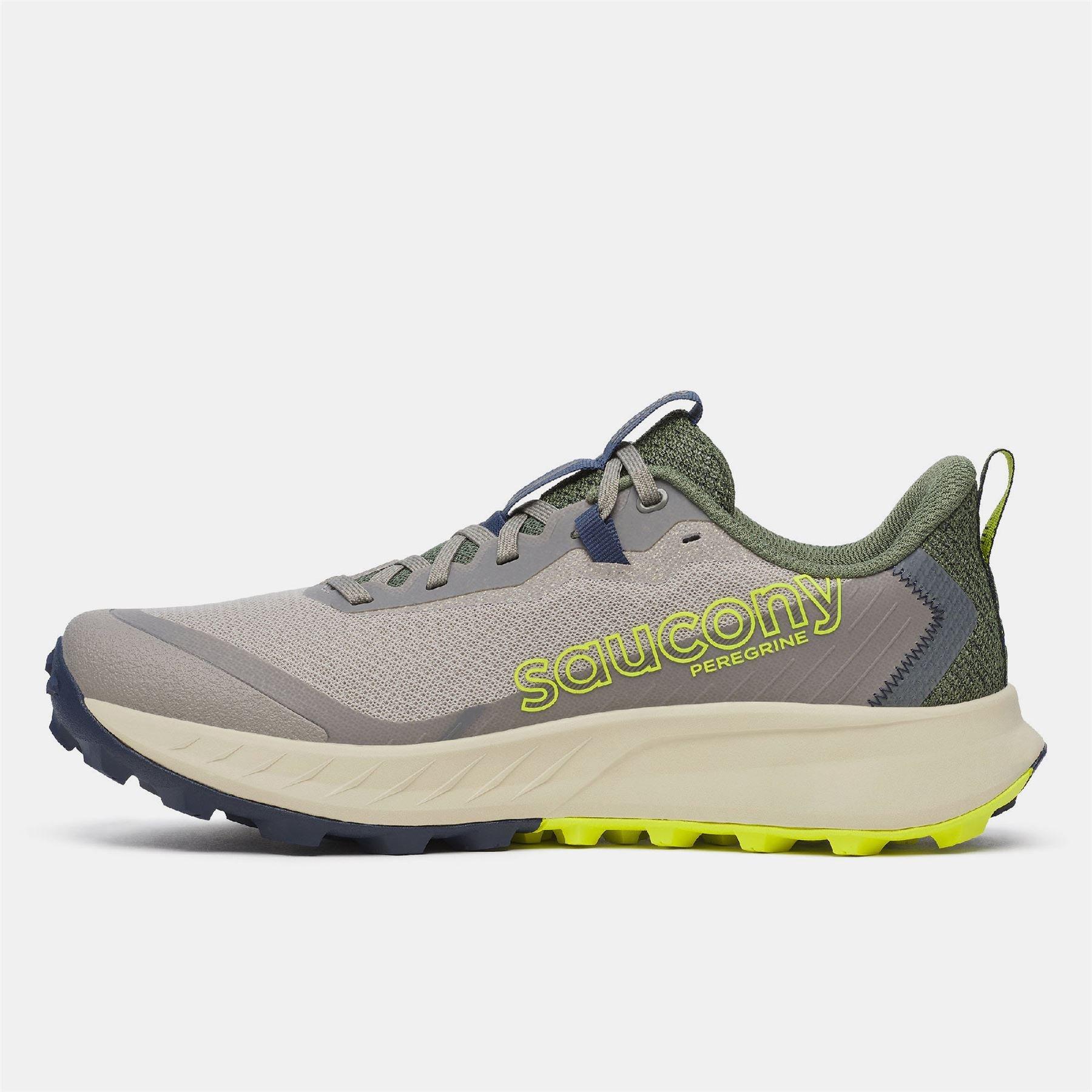 Olive - Saucony - Peregrine 15 Running Shoe - 3
