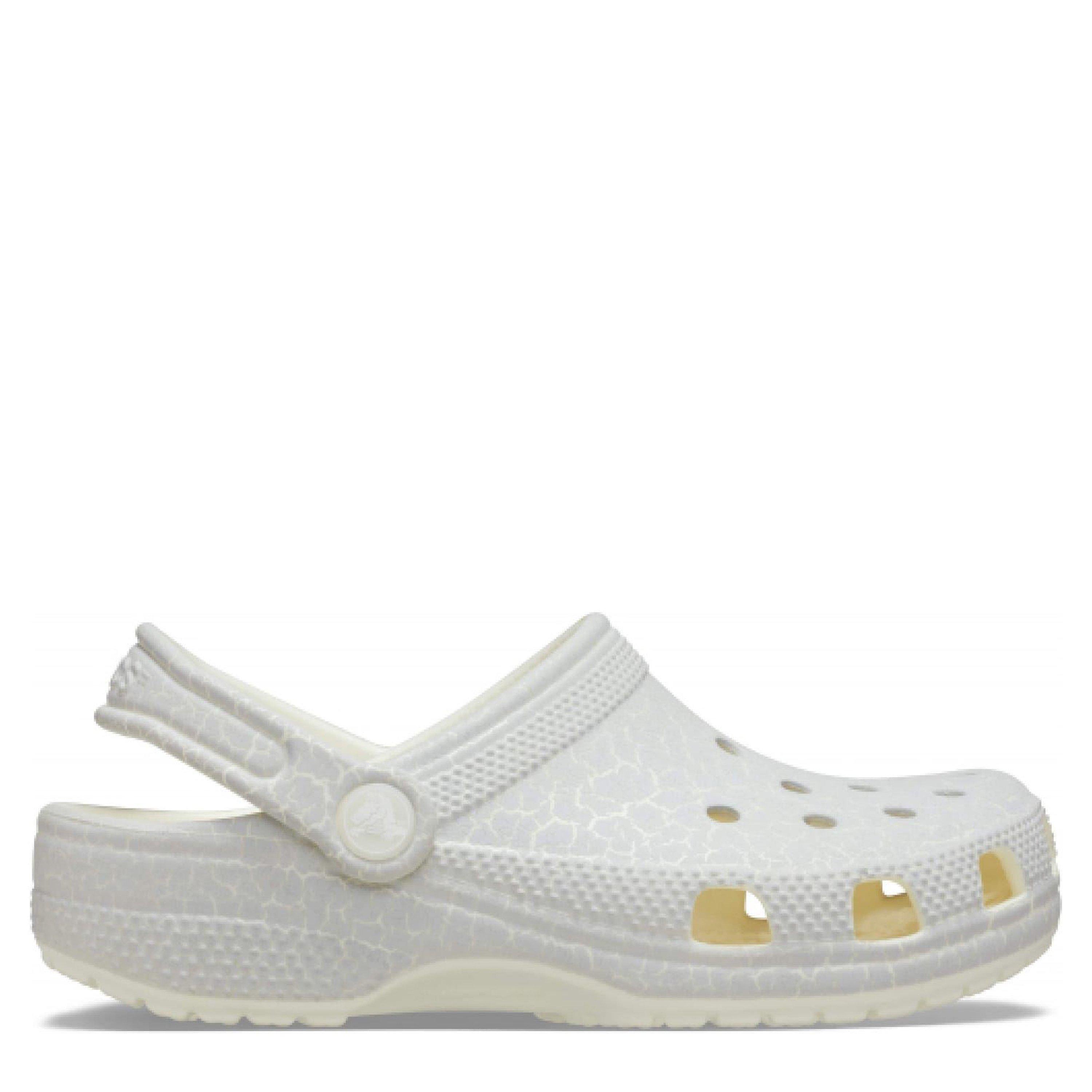 White - Crocs - Classic Glow Crackle Clog - 1