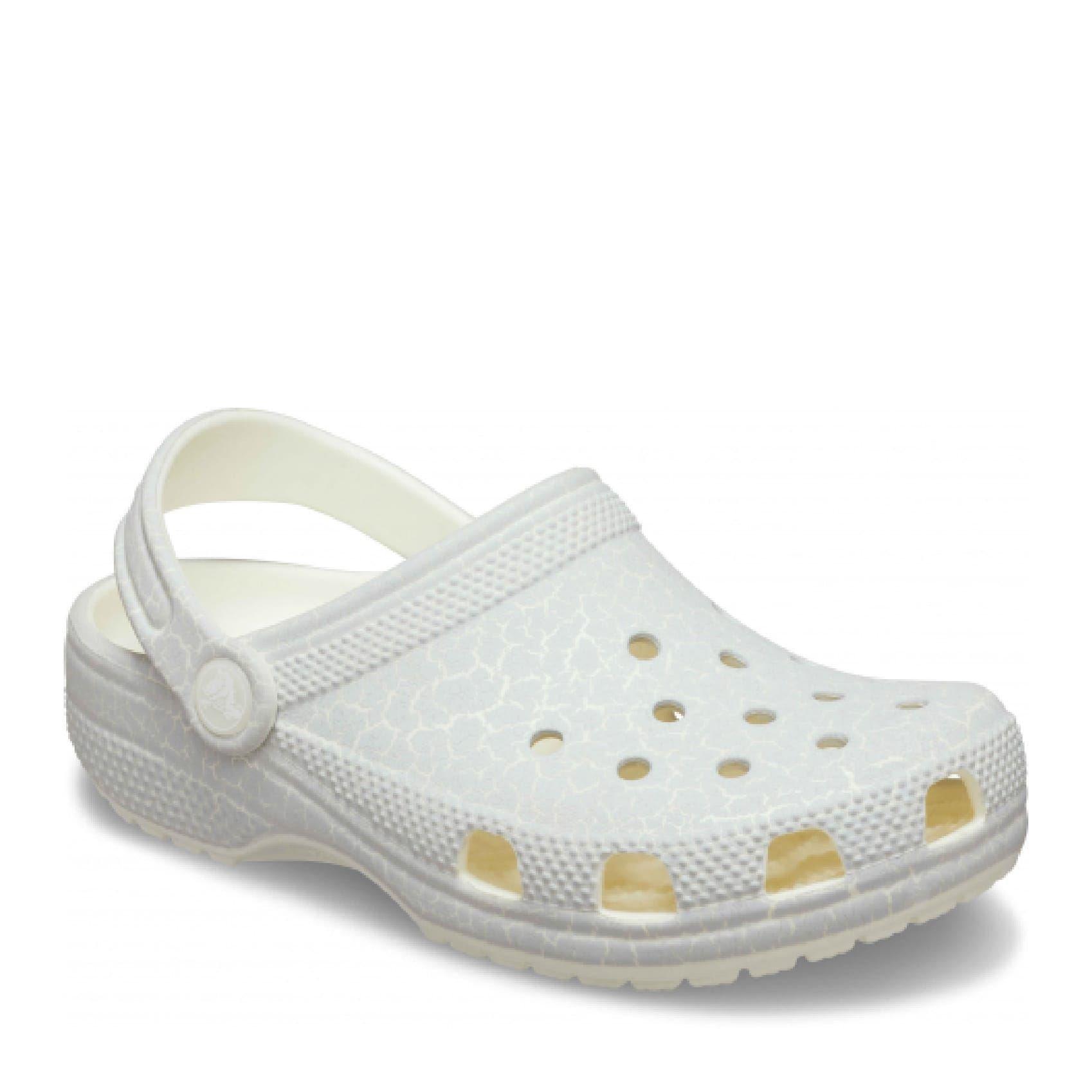 Weiß - Crocs - Classic Glow Crackle Clog - 5