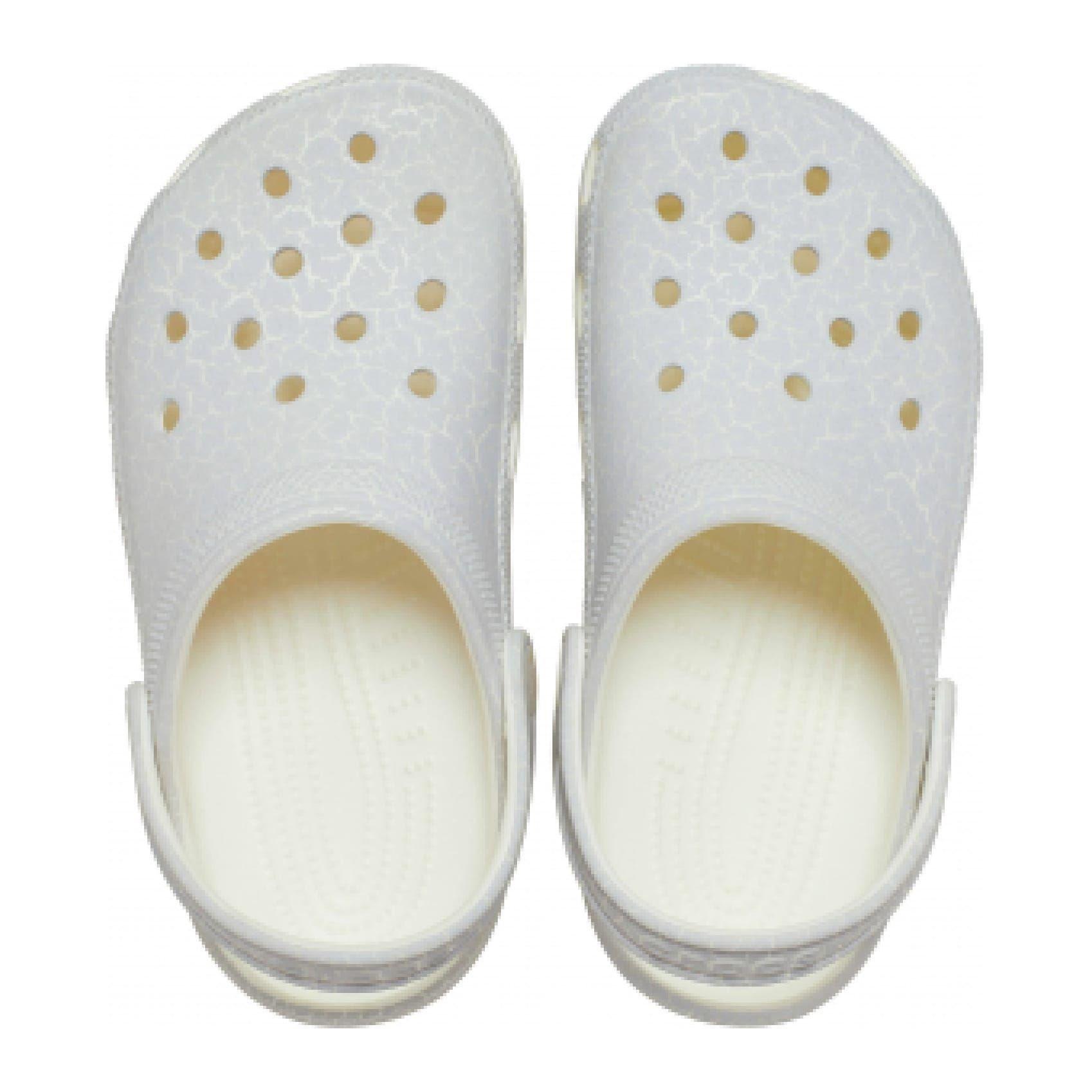 Weiß - Crocs - Classic Glow Crackle Clog - 6