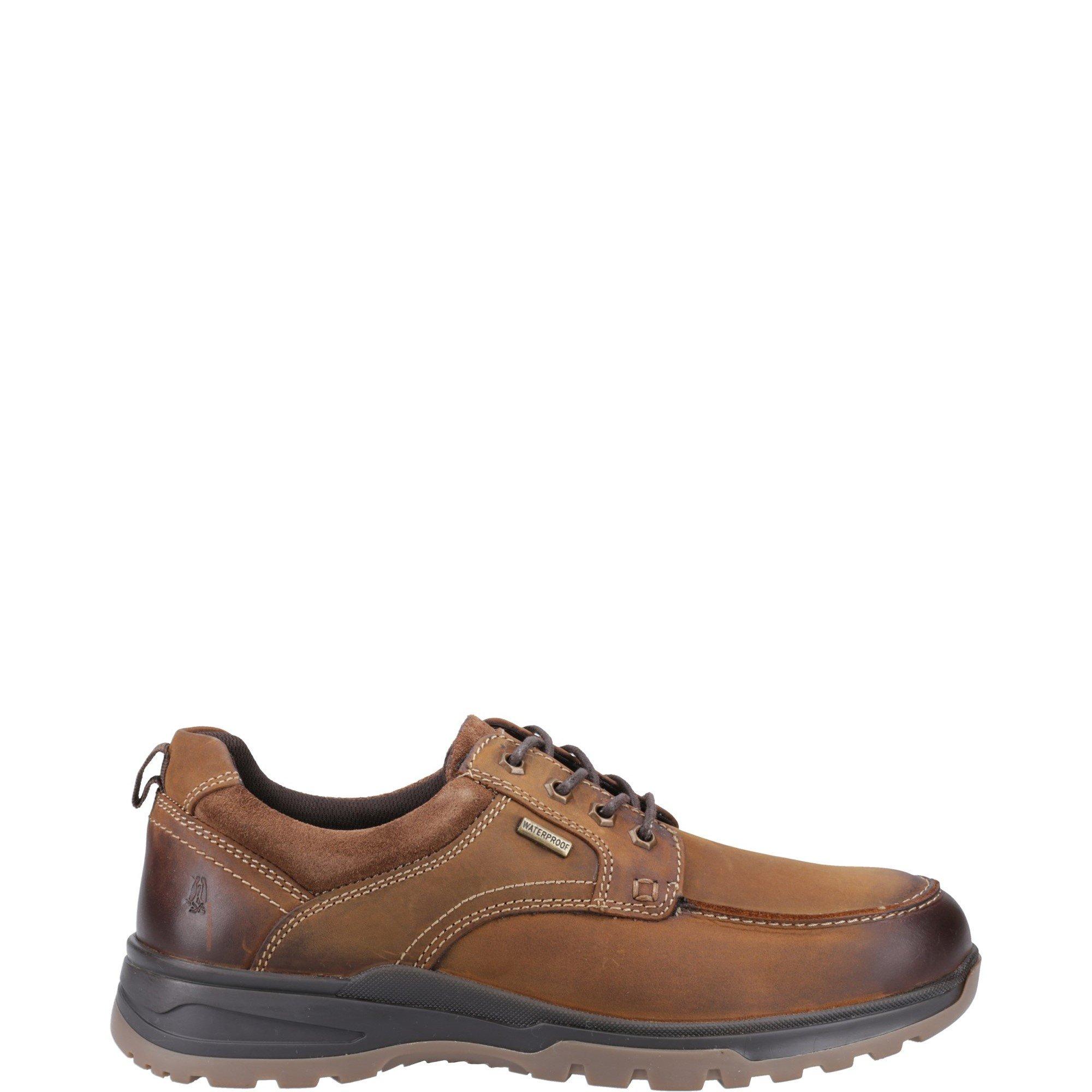 Tan - Hush Puppies - Percy Lace Up Shoe - 1