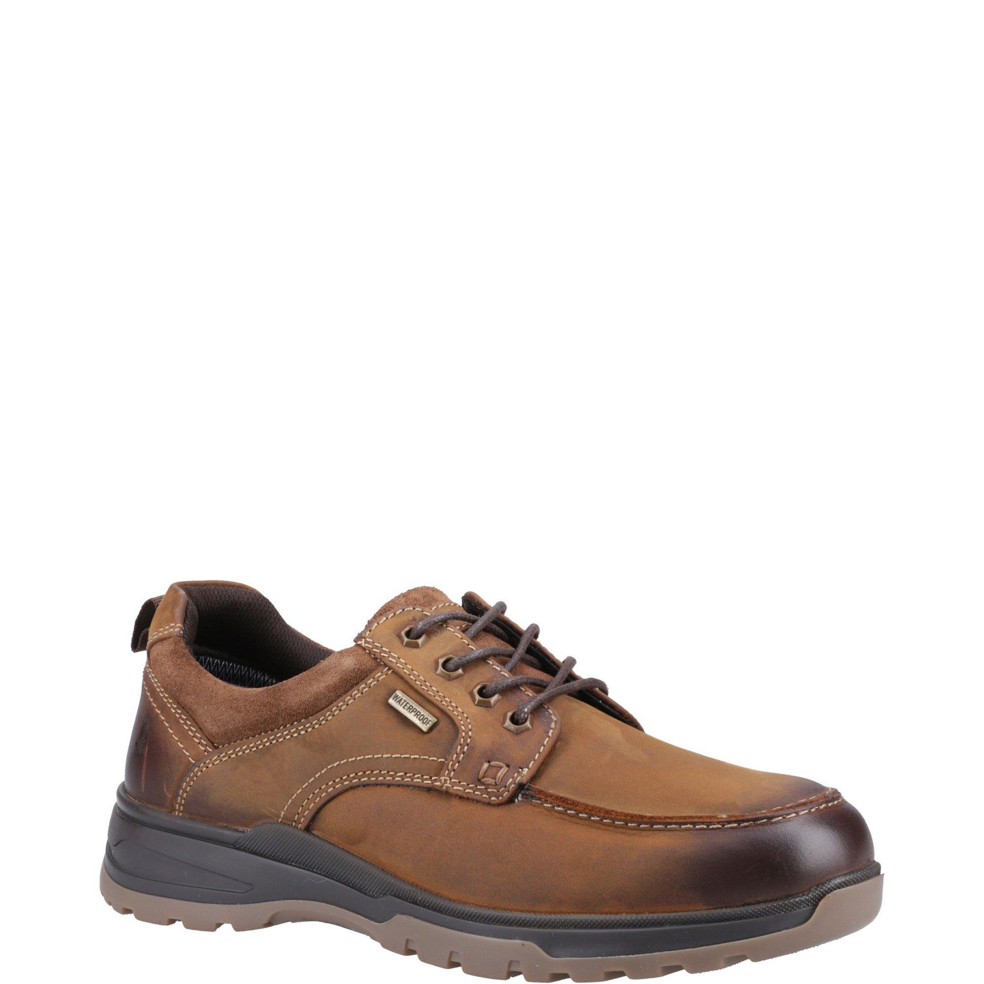 Tan - Hush Puppies - Percy Lace Up Shoe - 2