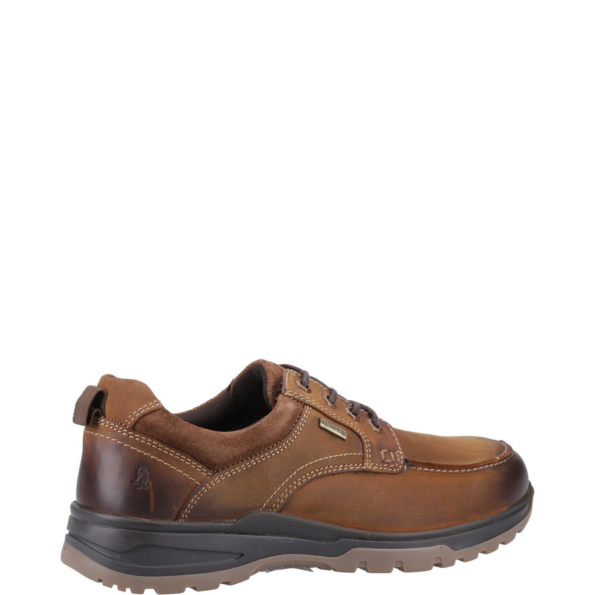 Tan - Hush Puppies - Percy Lace Up Shoe - 3