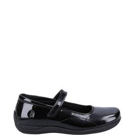 Hush Puppies Aria Patent JNR Shoe