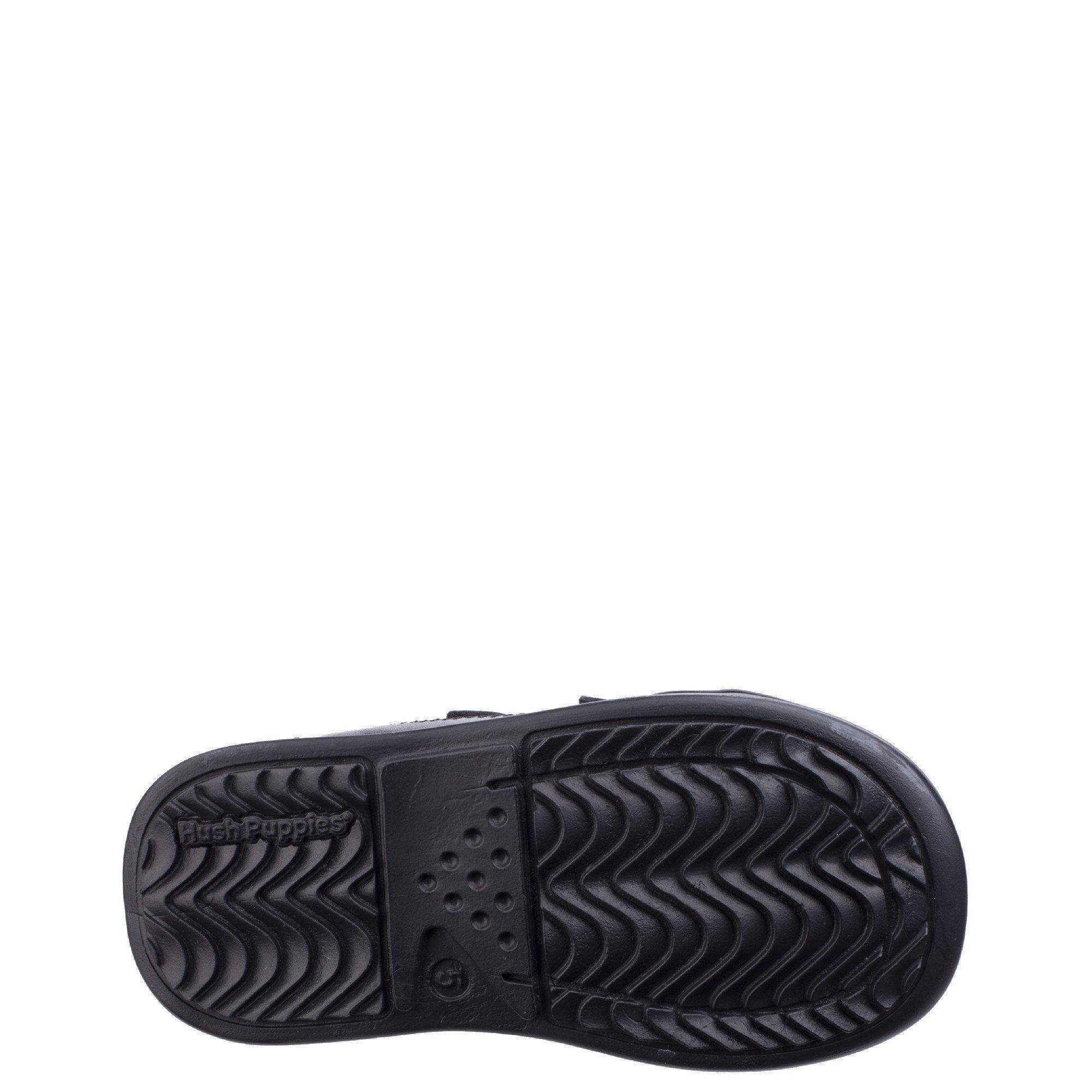 Black - Hush Puppies - Liam Infant School Shoe - 4