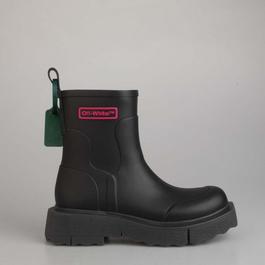 Off White Logo Sponge Rubber Boots