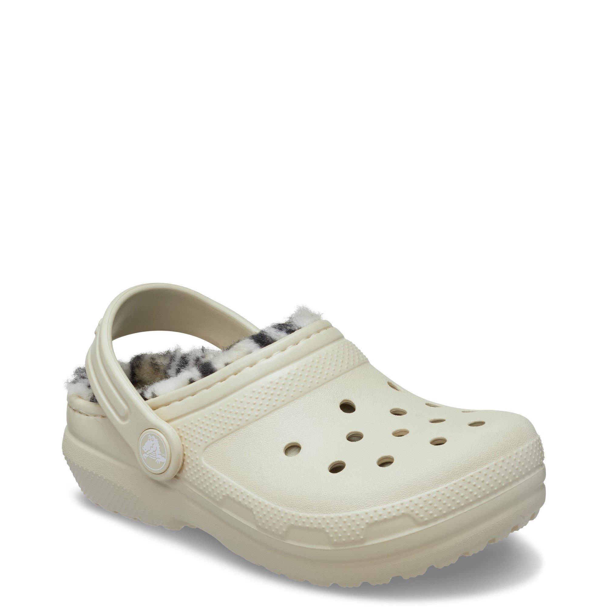 Beige - Crocs - Girls' Classic Faux Fur Lined Tartan Mule Slippers - 2