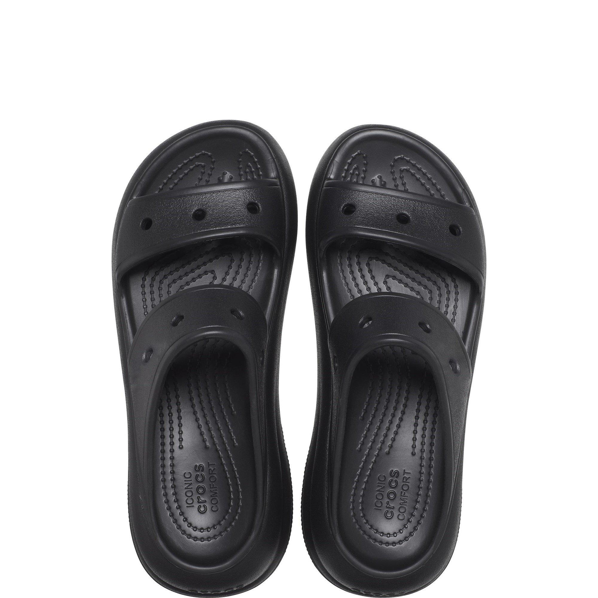 Black - Crocs - Classic Crush Sandal - 3