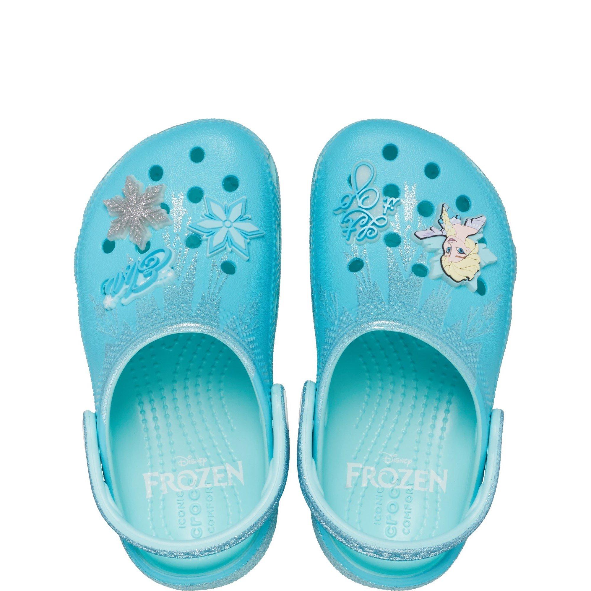 Turquoise - Crocs - Frozen Elsa Clog - 4