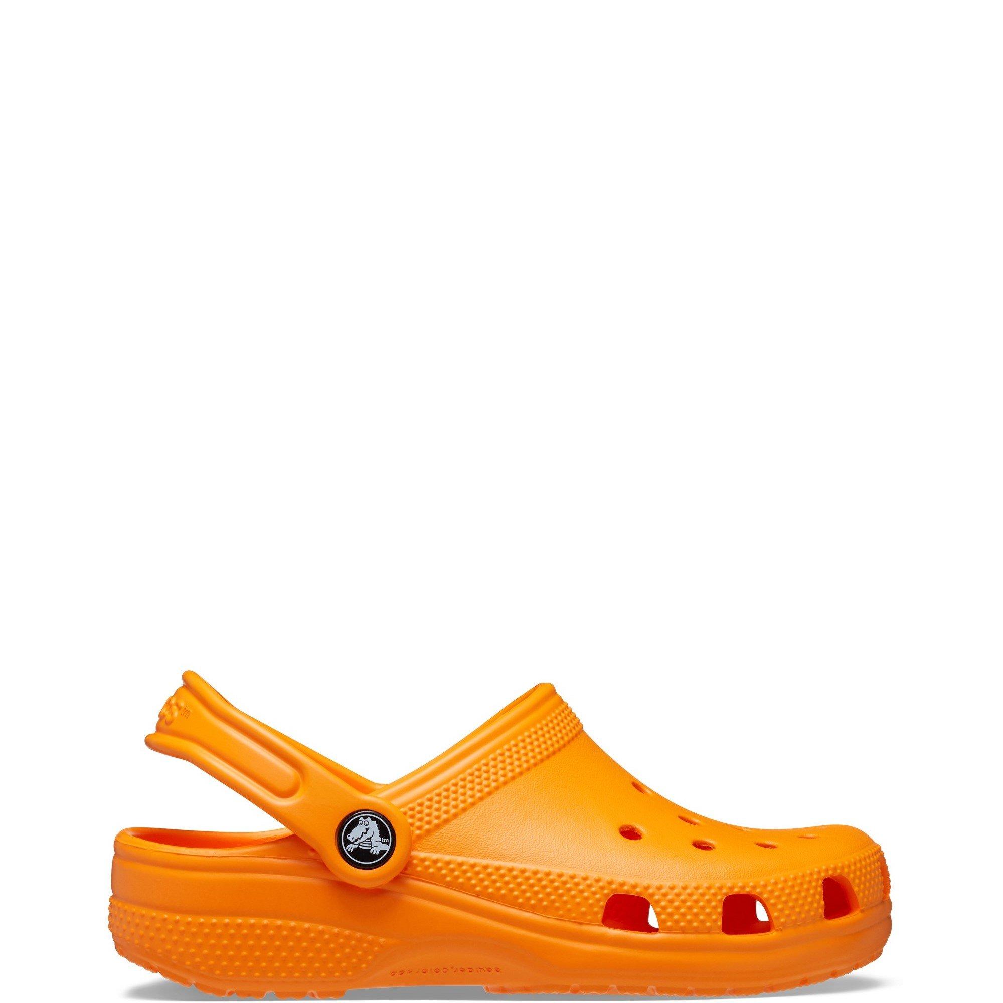 Crocs Girls Toddler Classic Clog - Orange - 6 (22-23)