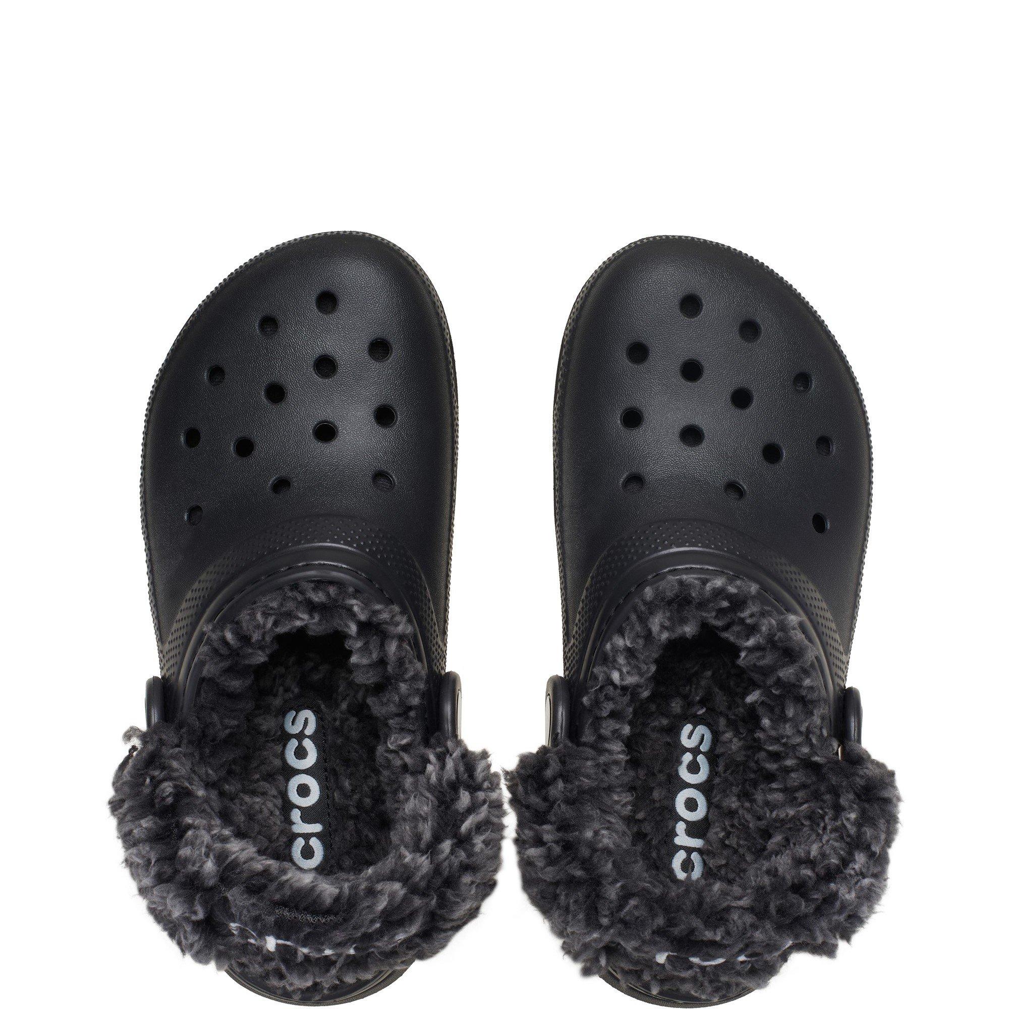 Black - Crocs - Classic Fleece Lined Clog Toddler - 4