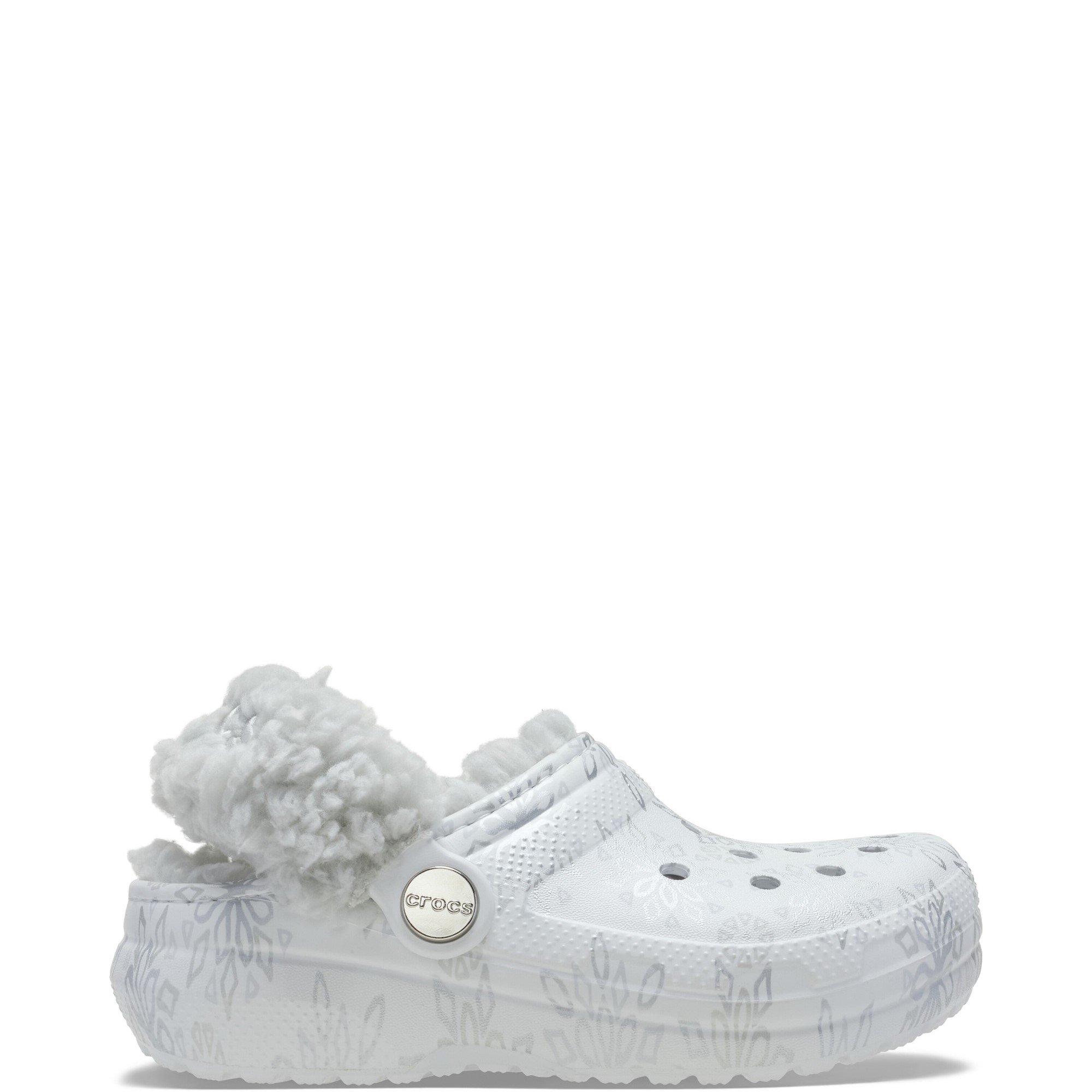 Crocs Kids' Sherpa Fleece Lined Mule Slippers