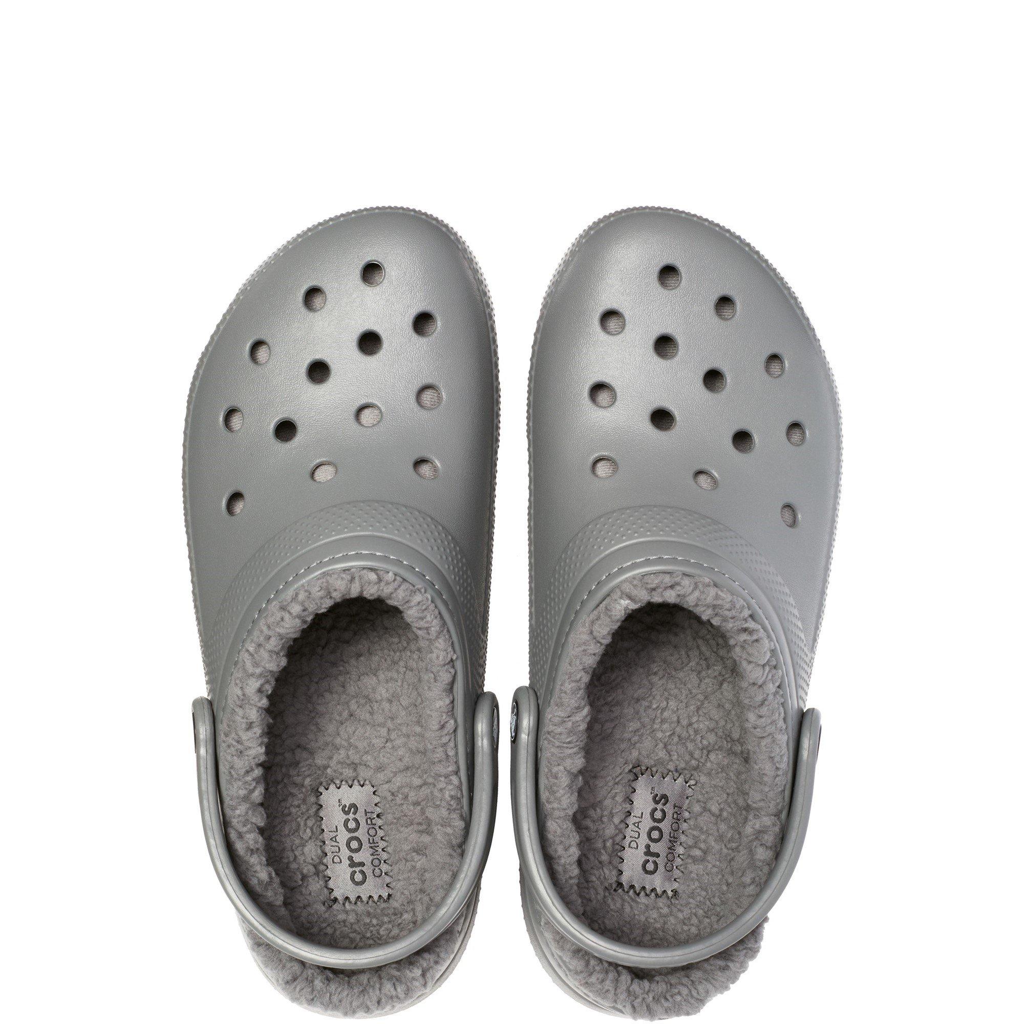 Grey - Crocs - Classic Lined Clog - 4