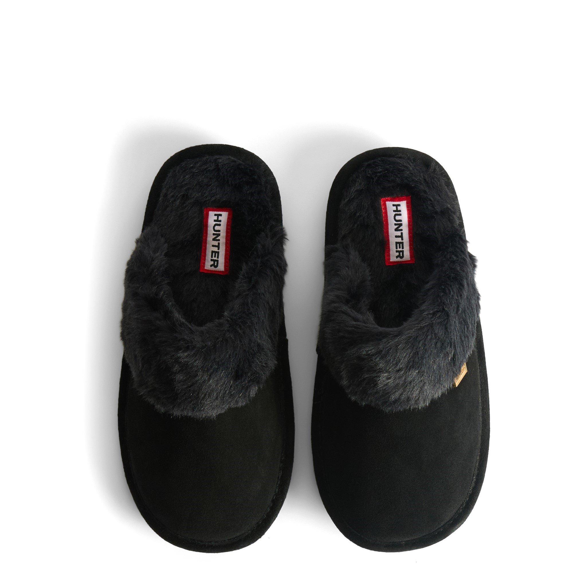 Black - Hunter - WOMENS MULE SLIPPER - 4