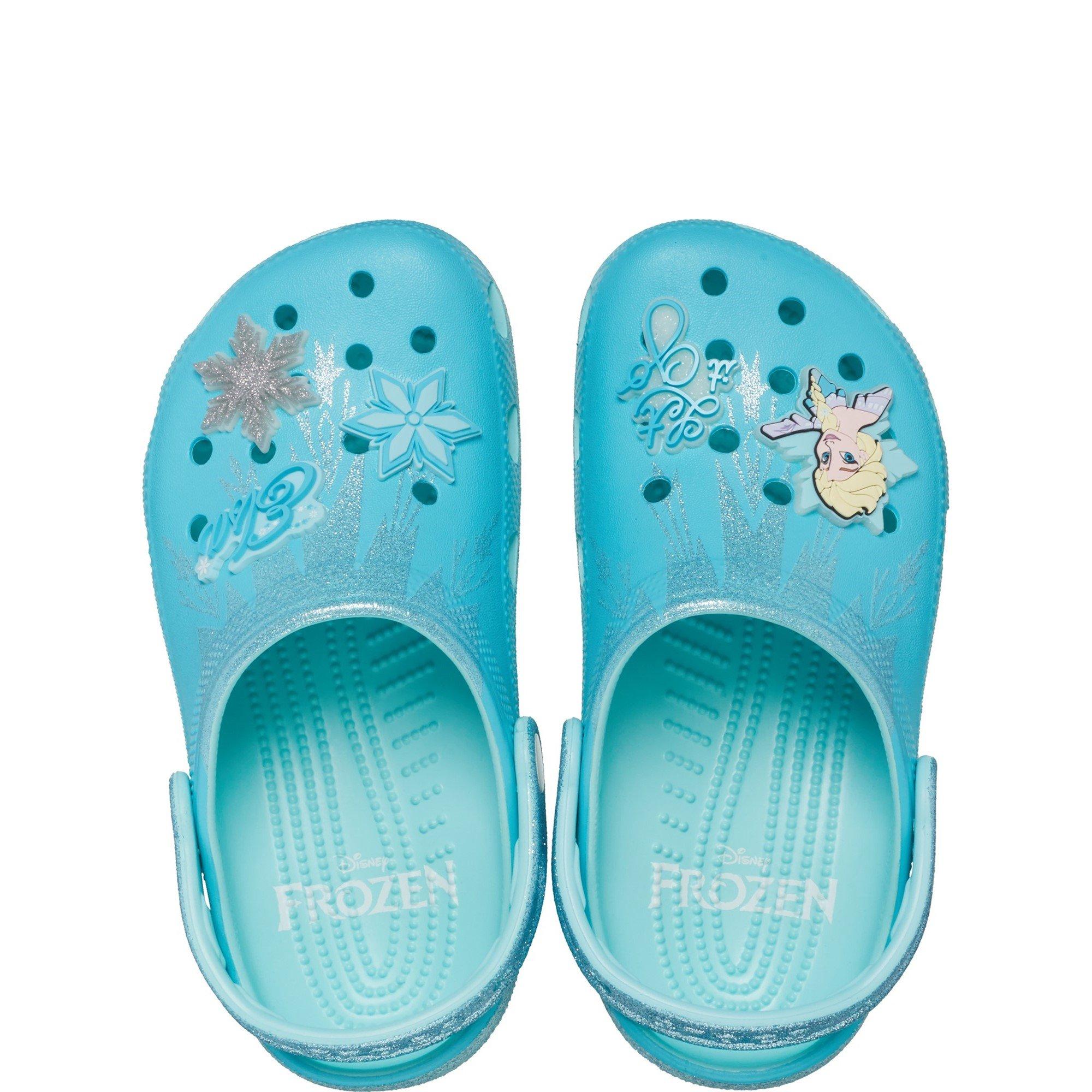 Turquoise - Crocs - Frozen Elsa Clog - 4